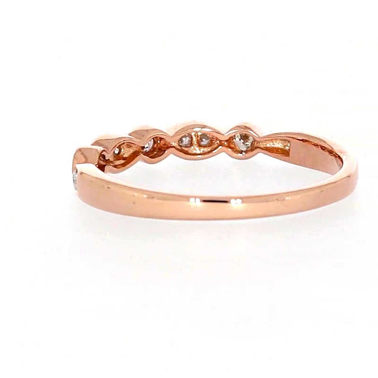 9ct Rose Gold Round Brilliant Cut with 0.15 Carat tw of Diamonds Ring - Image 31