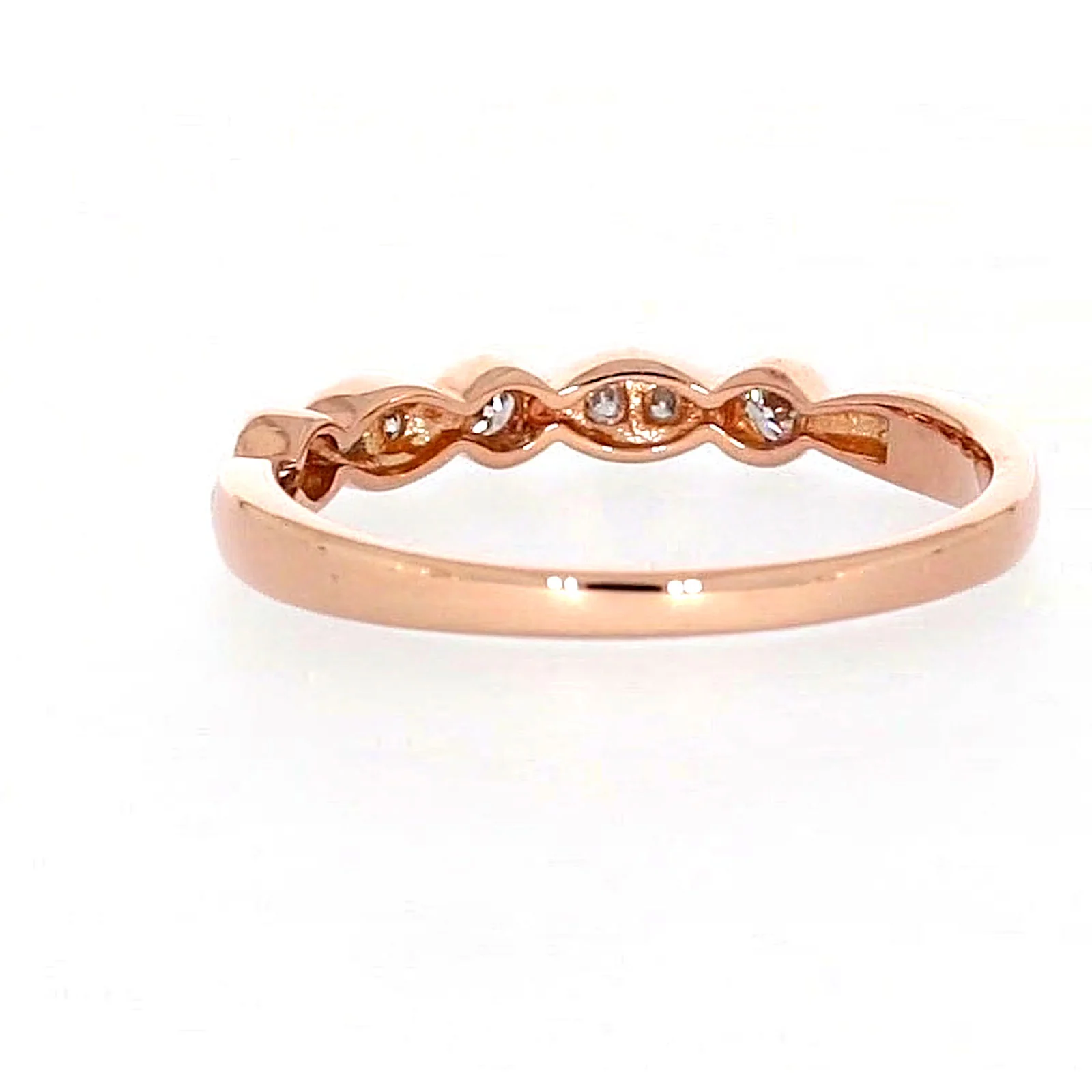 9ct Rose Gold Round Brilliant Cut with 0.15 Carat tw of Diamonds Ring - Image 33