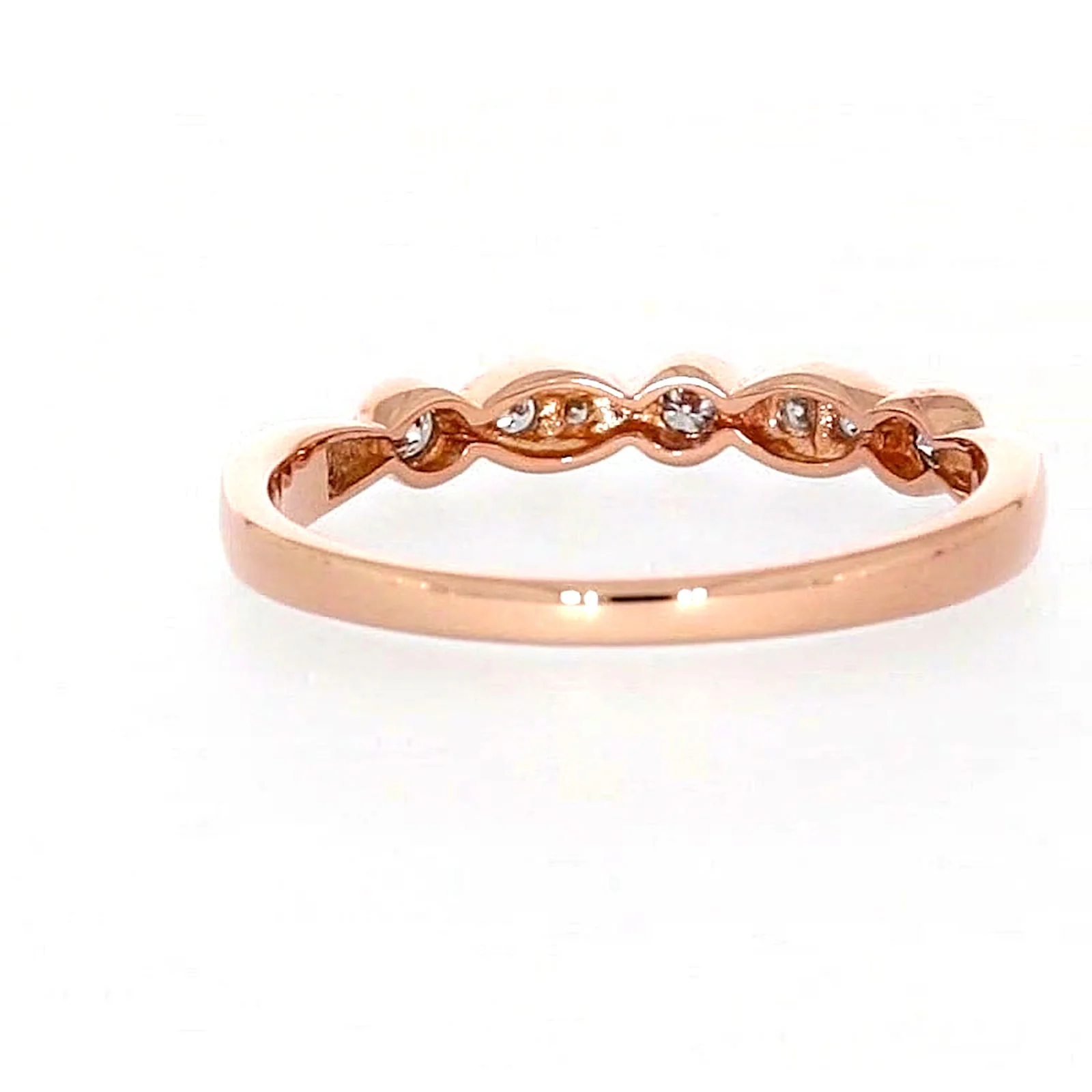 9ct Rose Gold Round Brilliant Cut with 0.15 Carat tw of Diamonds Ring - Image 39