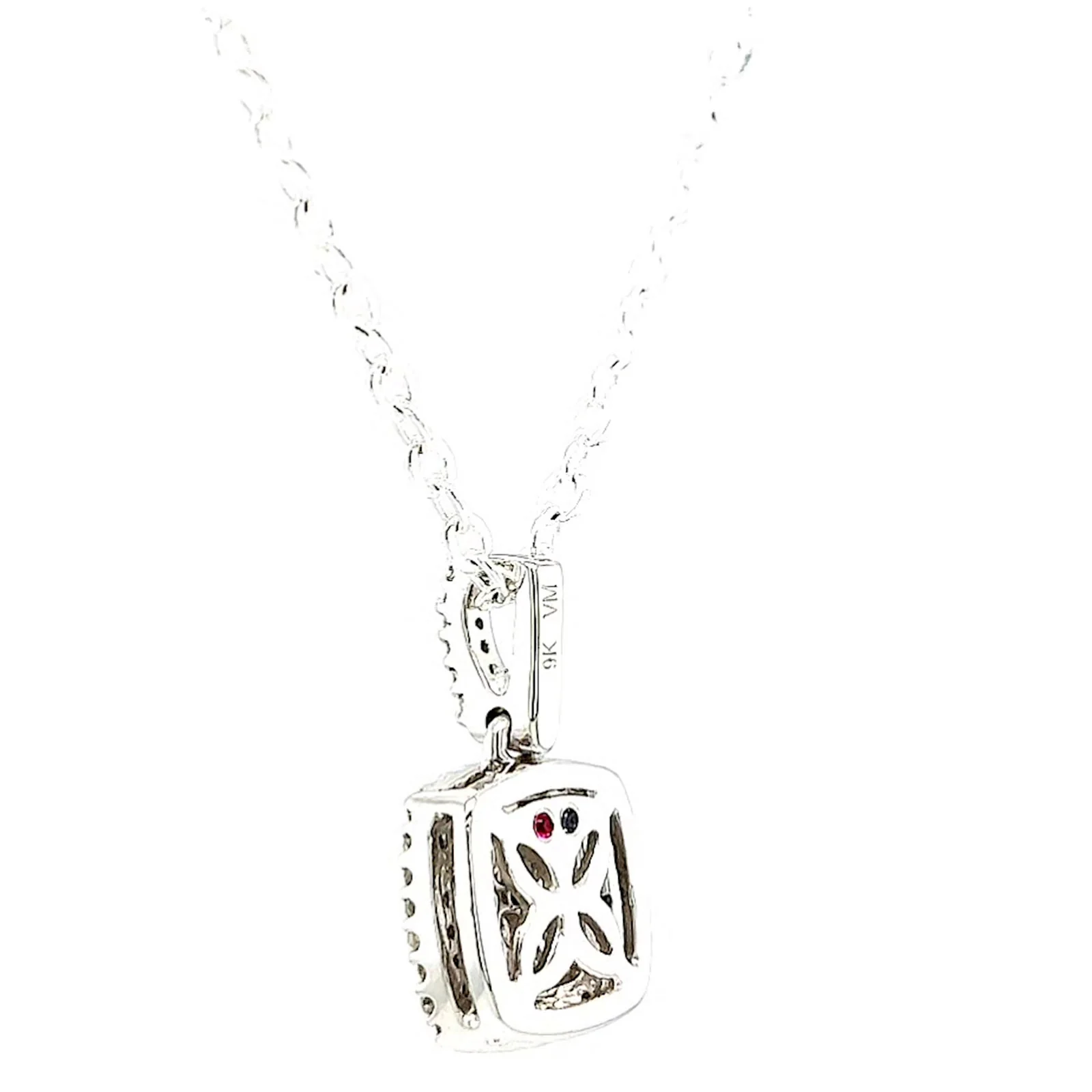 London 9ct White Gold Round Brilliant Cut with 1/4 CARAT tw of Diamond Pendant - Image 28
