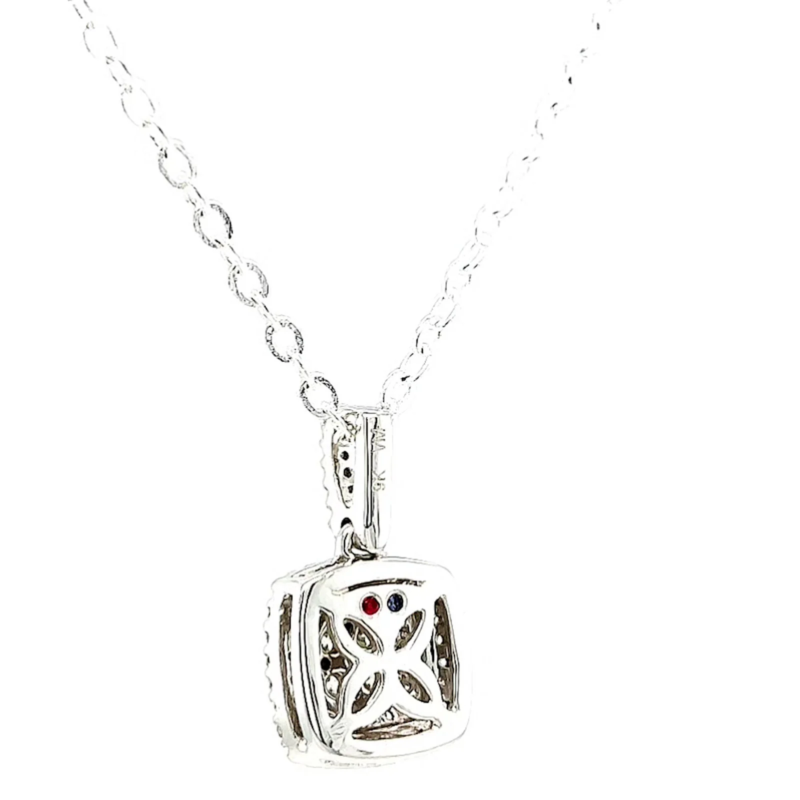 London 9ct White Gold Round Brilliant Cut with 1/4 CARAT tw of Diamond Pendant - Image 32