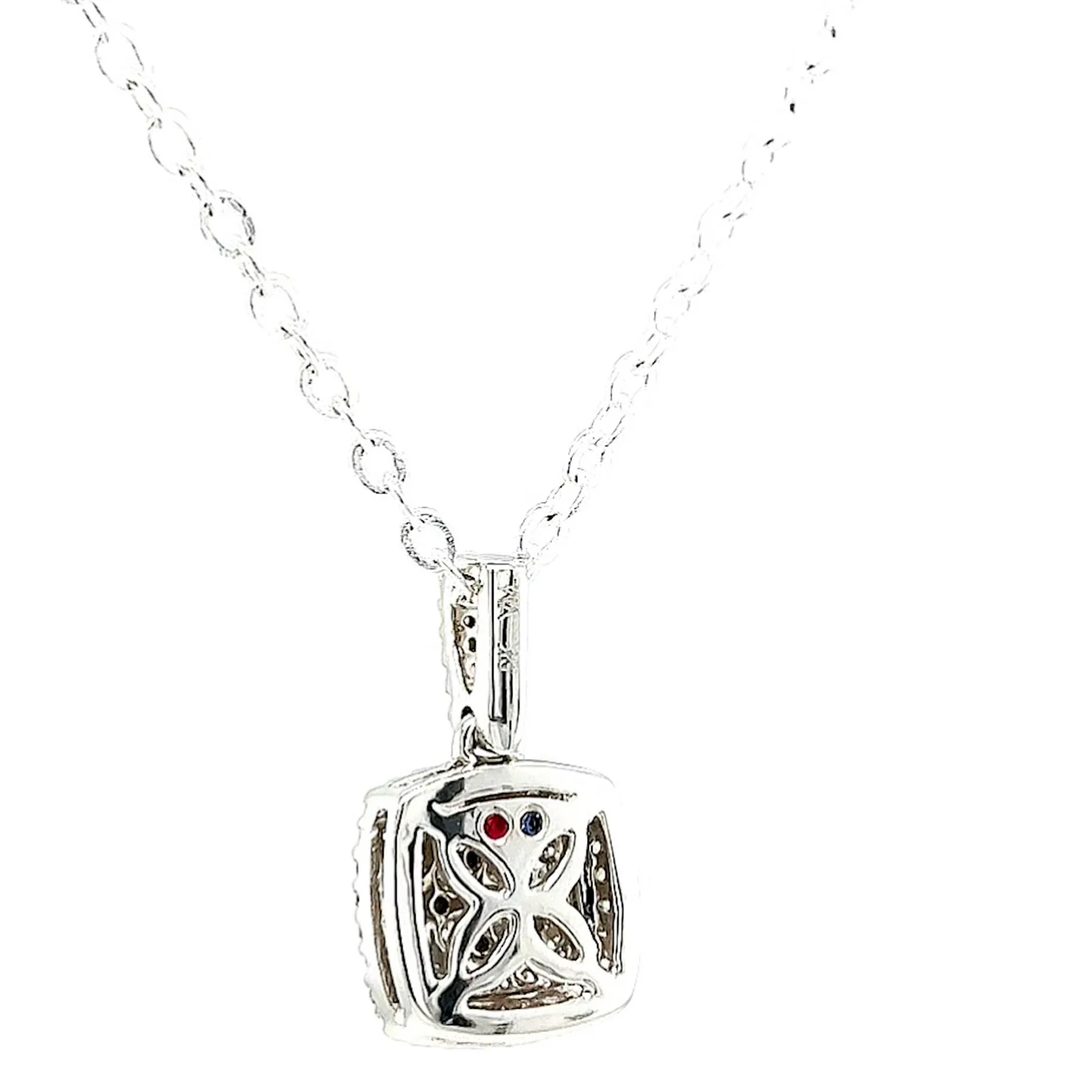 London 9ct White Gold Round Brilliant Cut with 1/4 CARAT tw of Diamond Pendant - Image 33