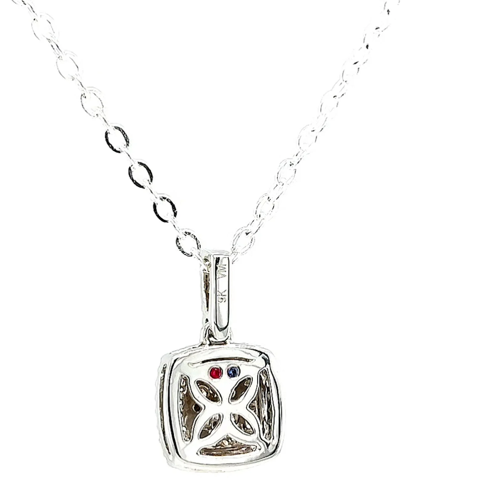 London 9ct White Gold Round Brilliant Cut with 1/4 CARAT tw of Diamond Pendant - Image 35
