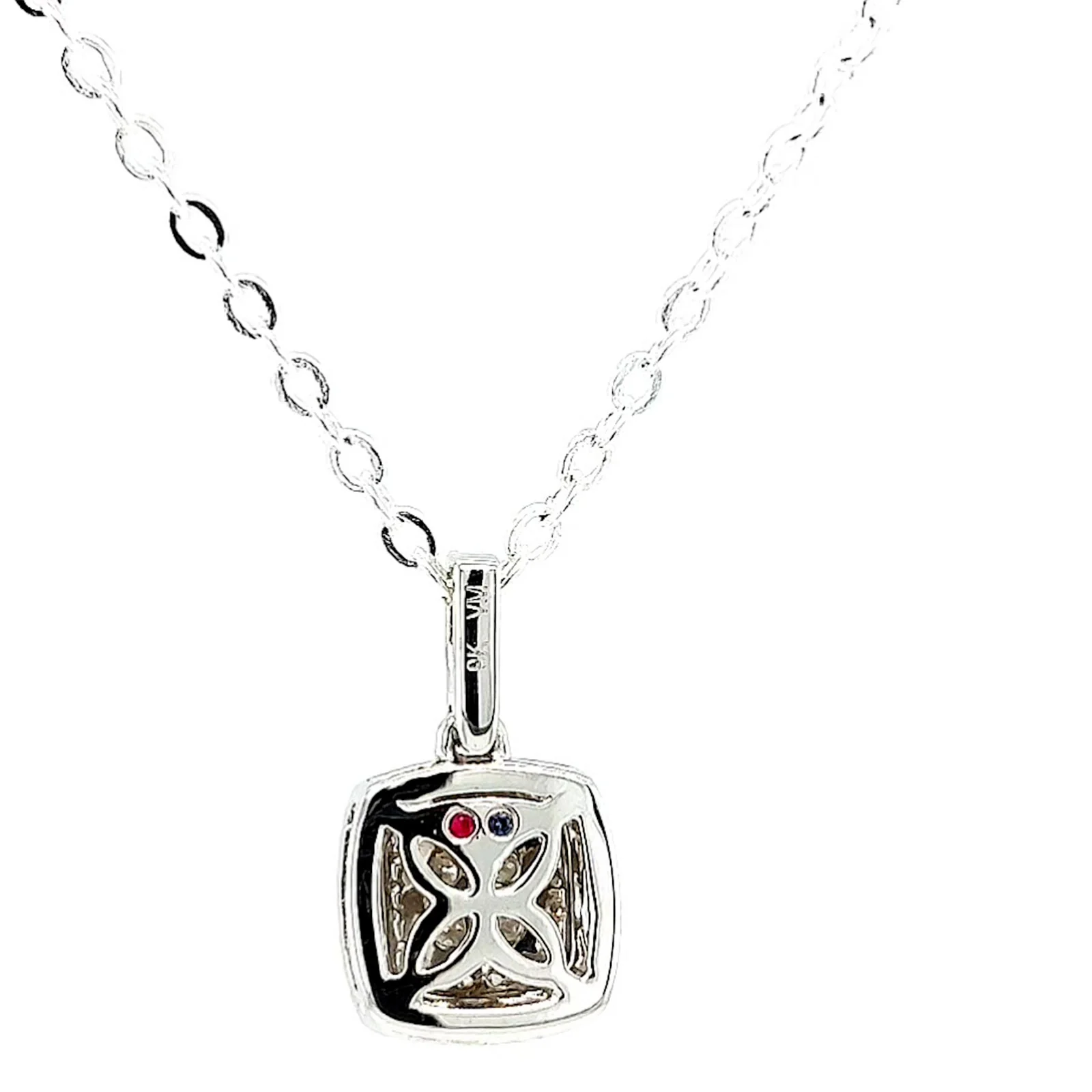 London 9ct White Gold Round Brilliant Cut with 1/4 CARAT tw of Diamond Pendant - Image 37