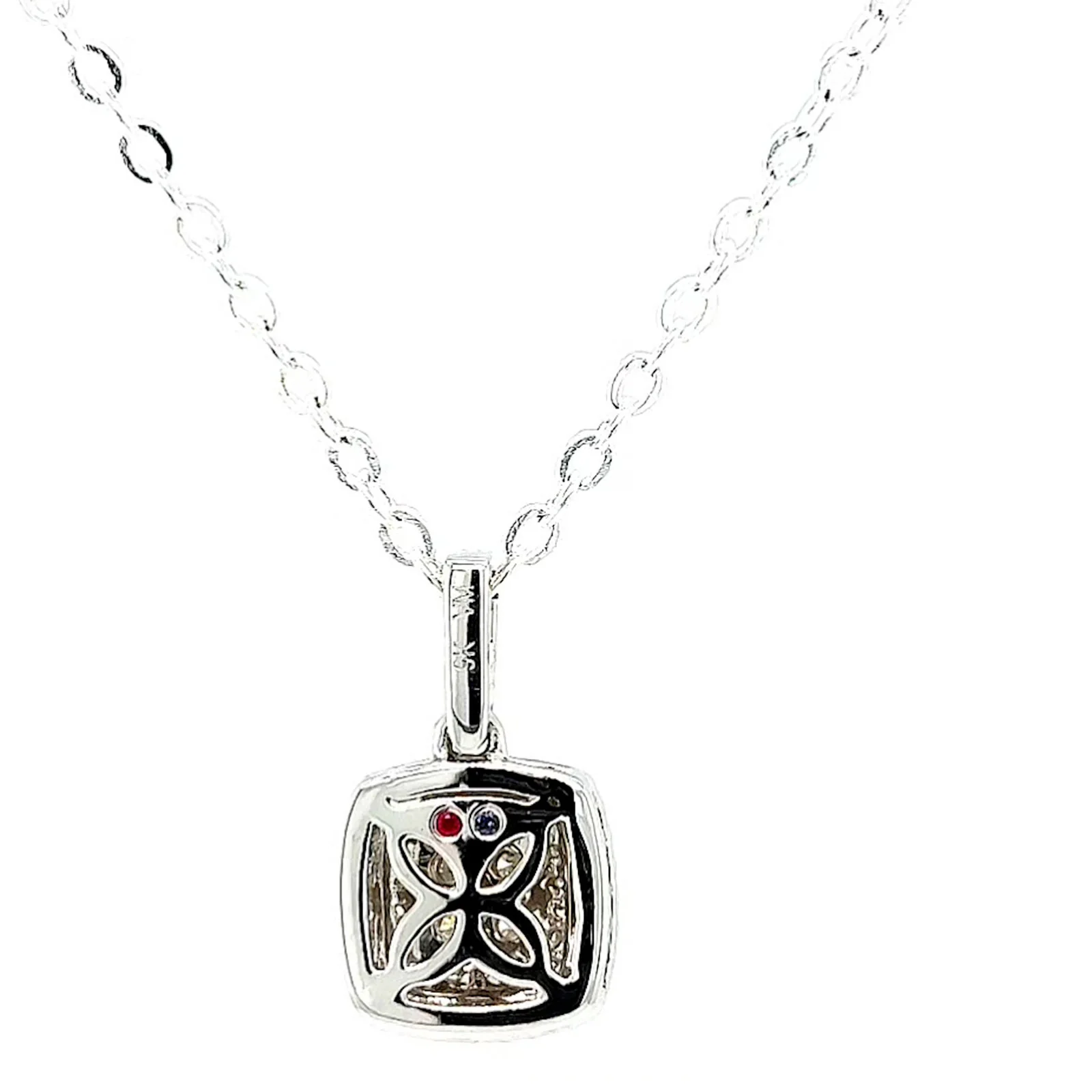 London 9ct White Gold Round Brilliant Cut with 1/4 CARAT tw of Diamond Pendant - Image 39