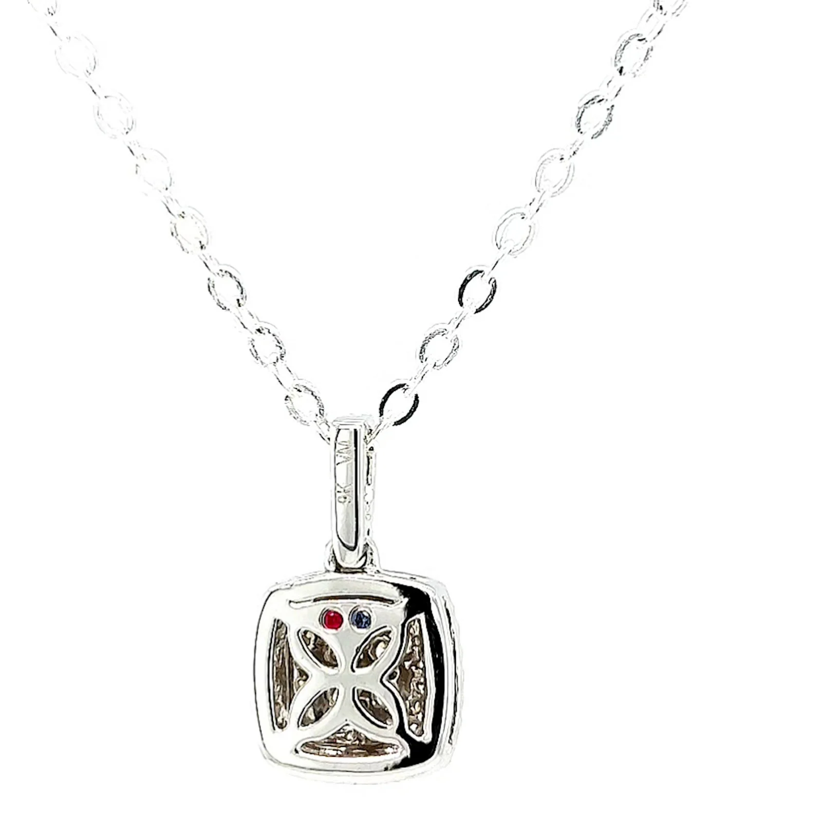 London 9ct White Gold Round Brilliant Cut with 1/4 CARAT tw of Diamond Pendant - Image 40