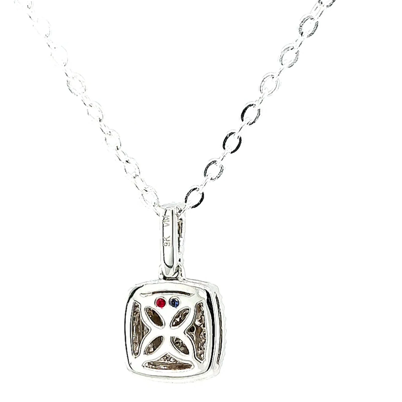 London 9ct White Gold Round Brilliant Cut with 1/4 CARAT tw of Diamond Pendant - Image 41