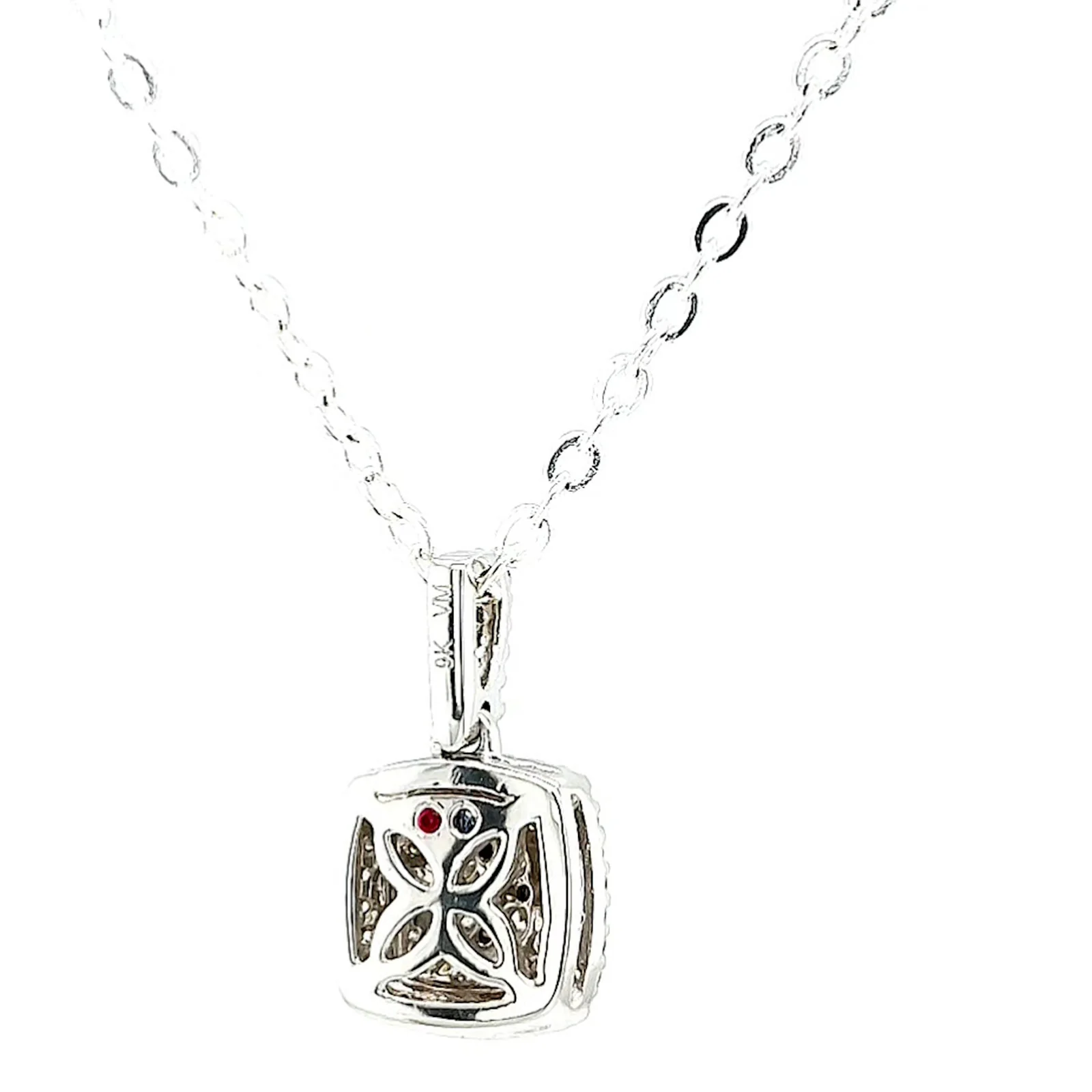 London 9ct White Gold Round Brilliant Cut with 1/4 CARAT tw of Diamond Pendant - Image 43