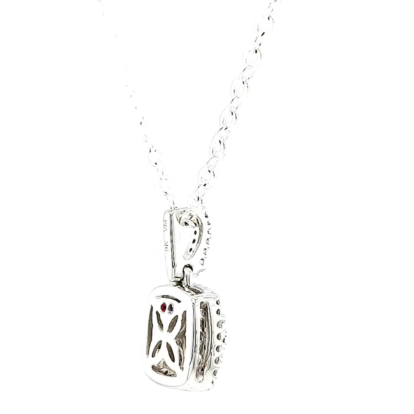 London 9ct White Gold Round Brilliant Cut with 1/4 CARAT tw of Diamond Pendant - Image 50