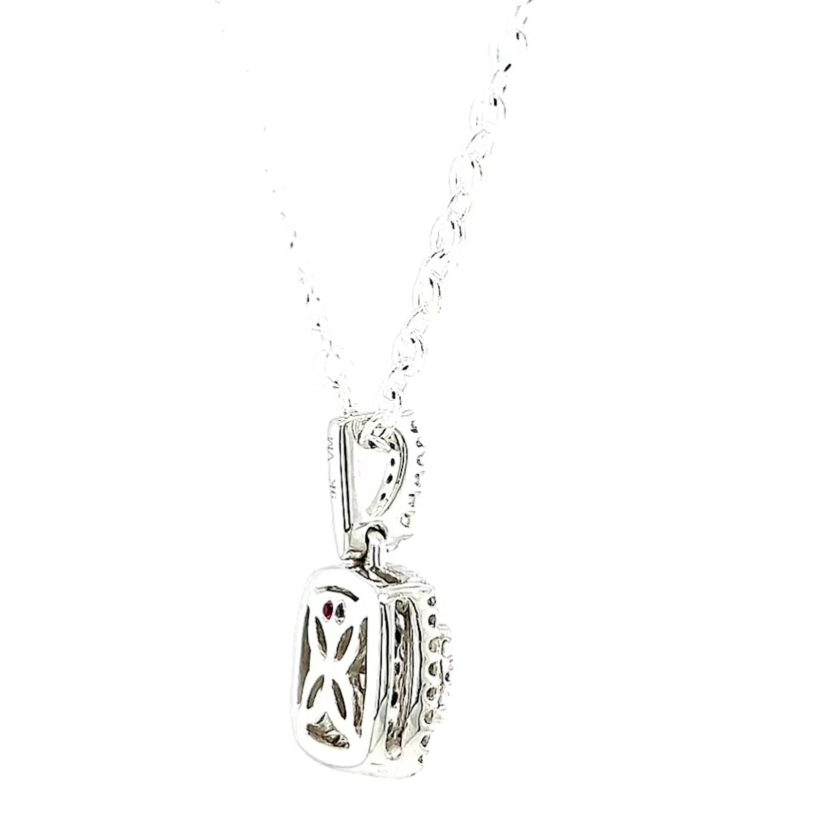London 9ct White Gold Round Brilliant Cut with 1/4 CARAT tw of Diamond Pendant - Image 51