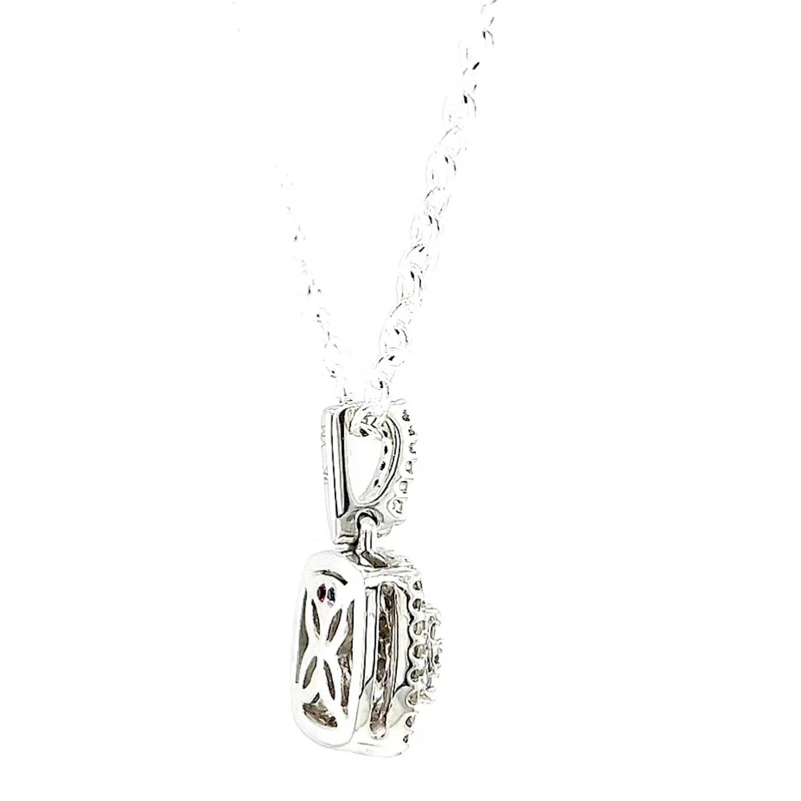 London 9ct White Gold Round Brilliant Cut with 1/4 CARAT tw of Diamond Pendant - Image 52
