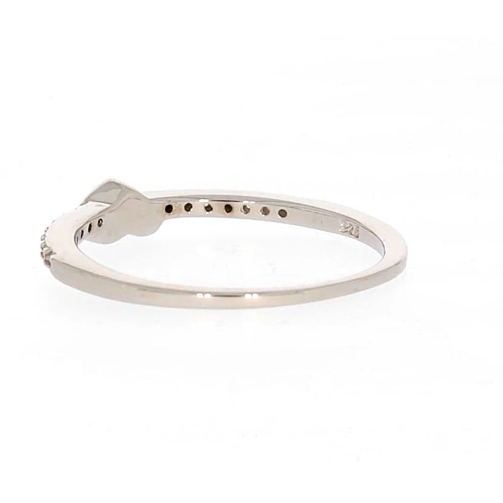 Sterling Silver Cubic Zirconia and Heart Stacker Ring - Image 30