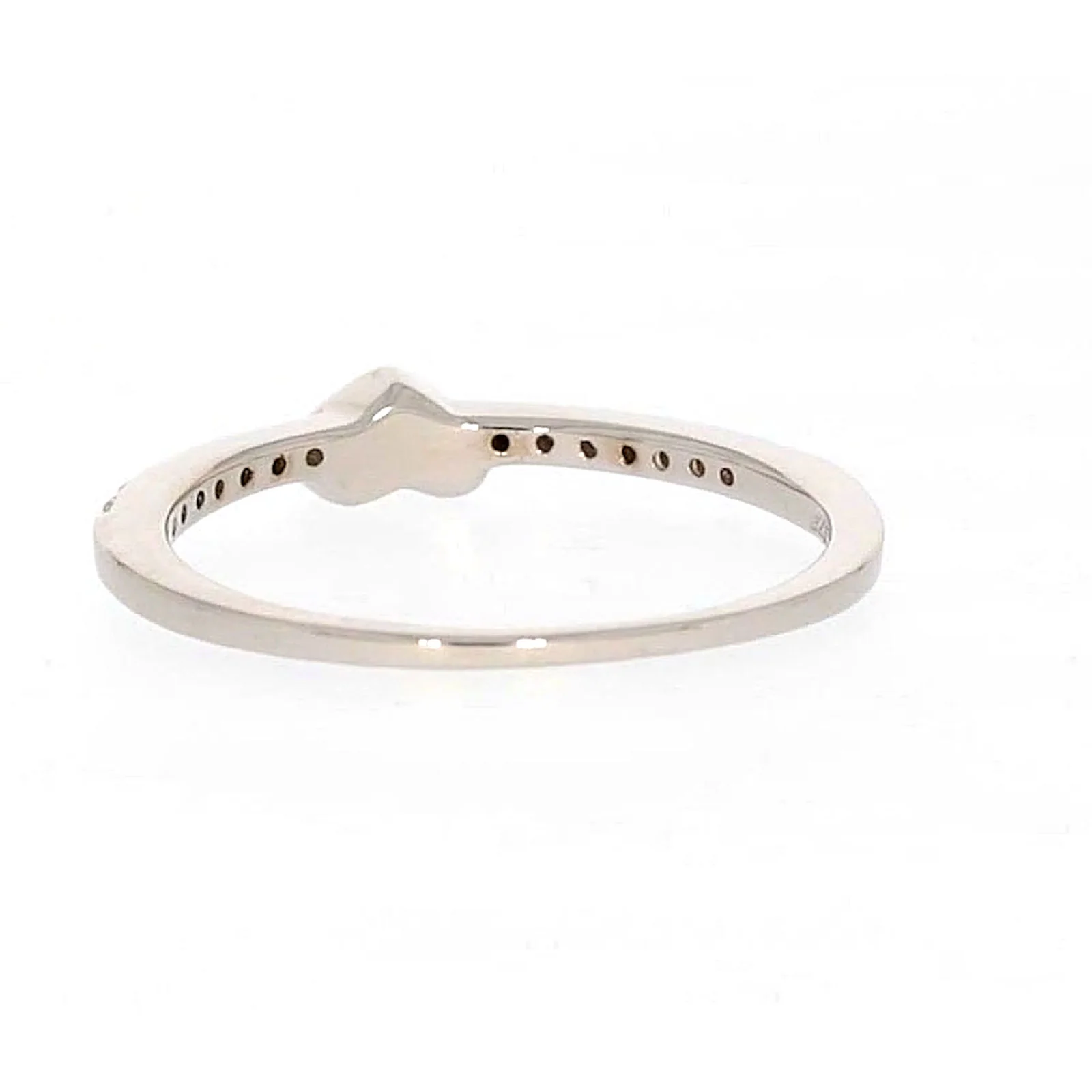 Sterling Silver Cubic Zirconia and Heart Stacker Ring - Image 35