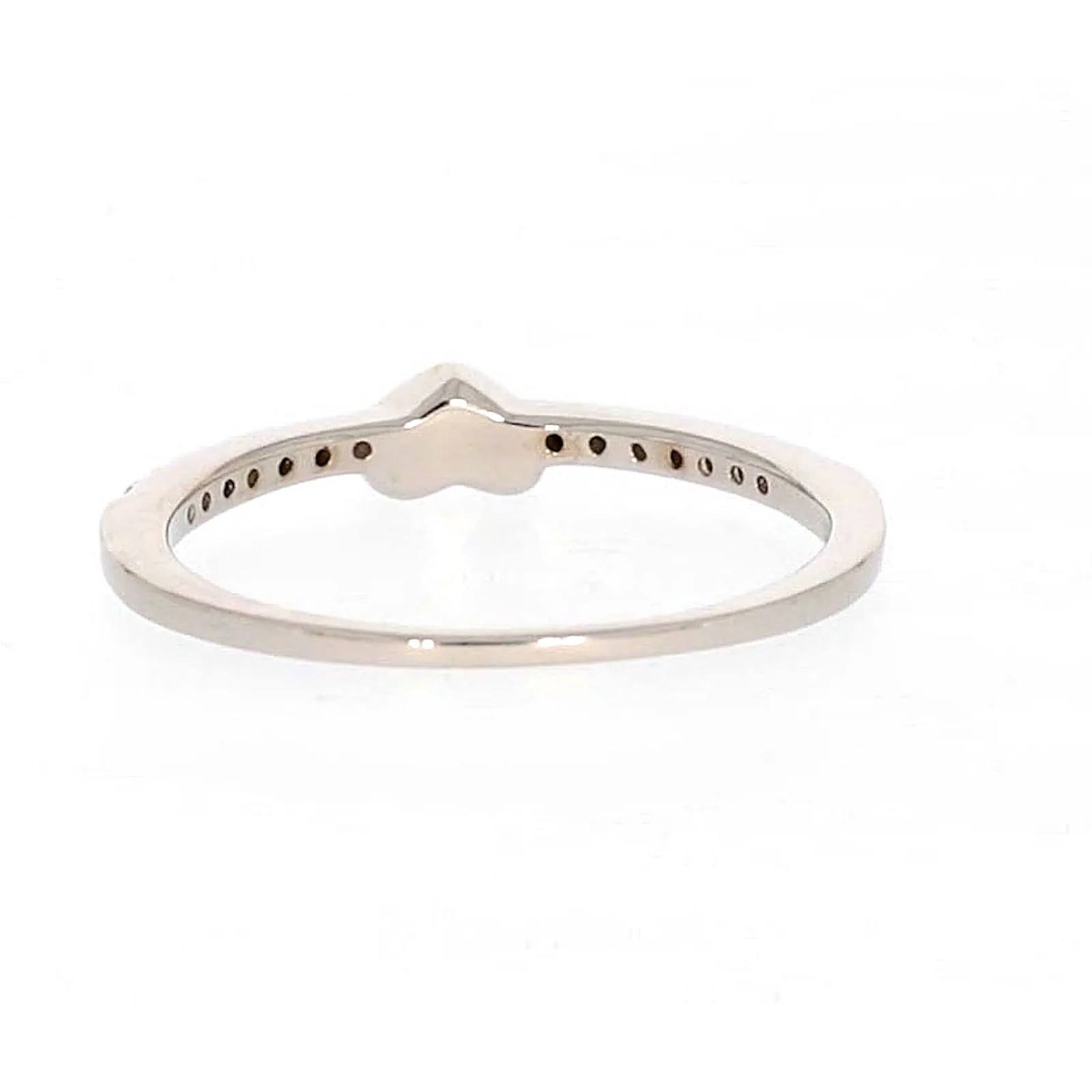 Sterling Silver Cubic Zirconia and Heart Stacker Ring - Image 37