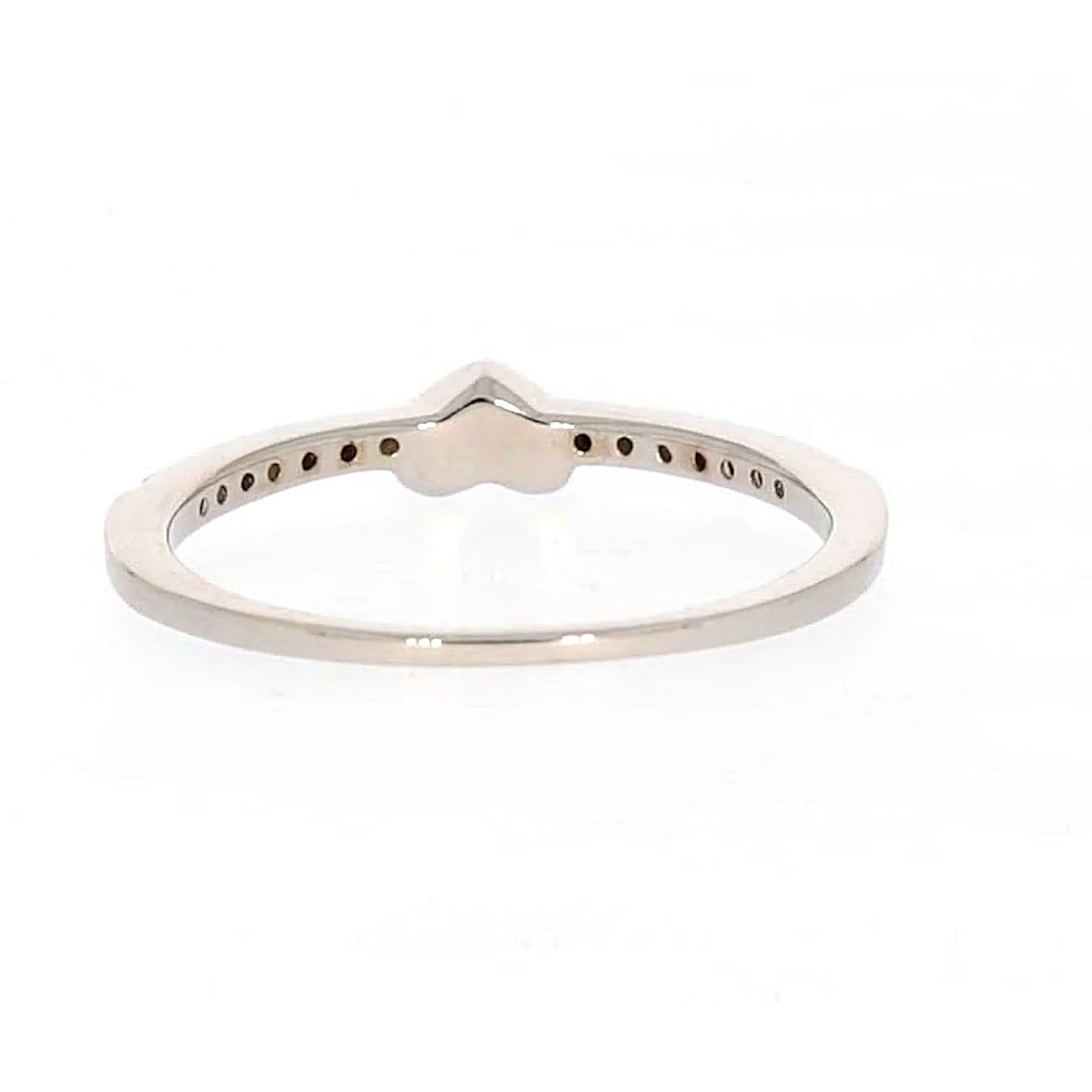 Sterling Silver Cubic Zirconia and Heart Stacker Ring - Image 38