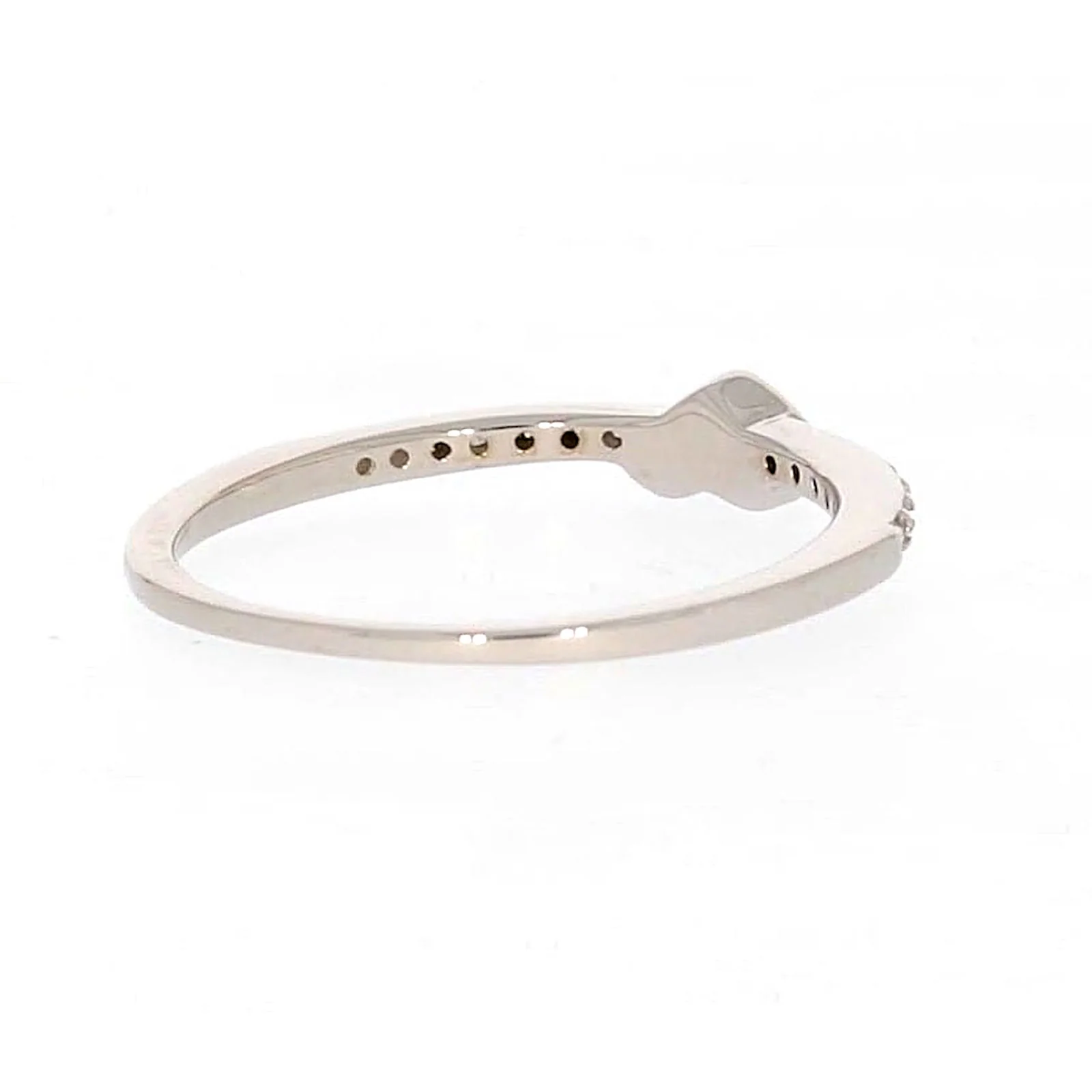 Sterling Silver Cubic Zirconia and Heart Stacker Ring - Image 46