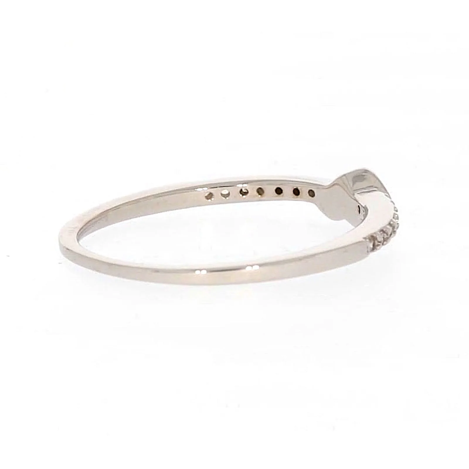 Sterling Silver Cubic Zirconia and Heart Stacker Ring - Image 50