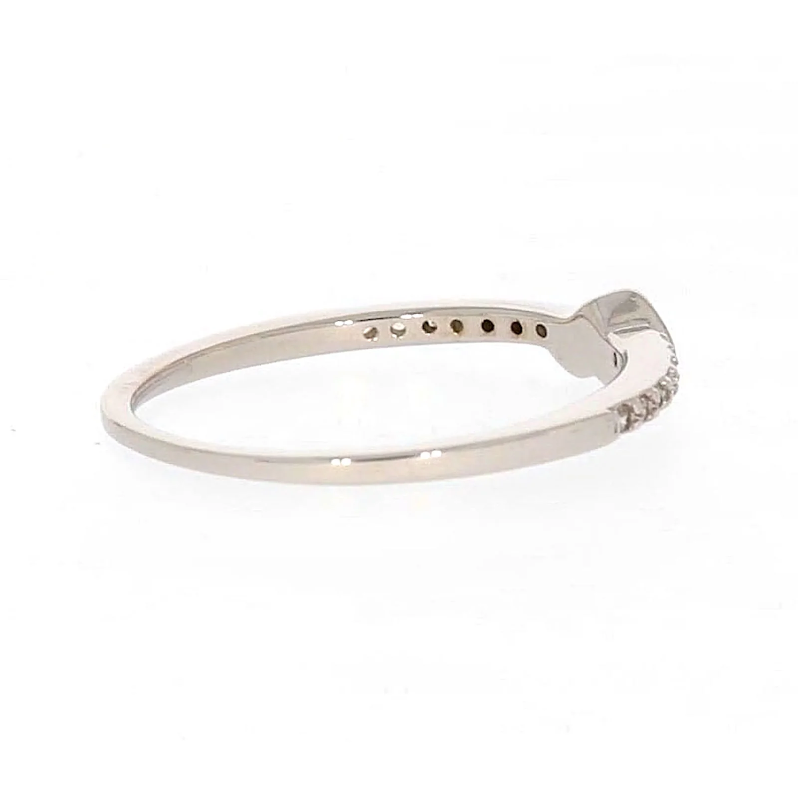 Sterling Silver Cubic Zirconia and Heart Stacker Ring - Image 51