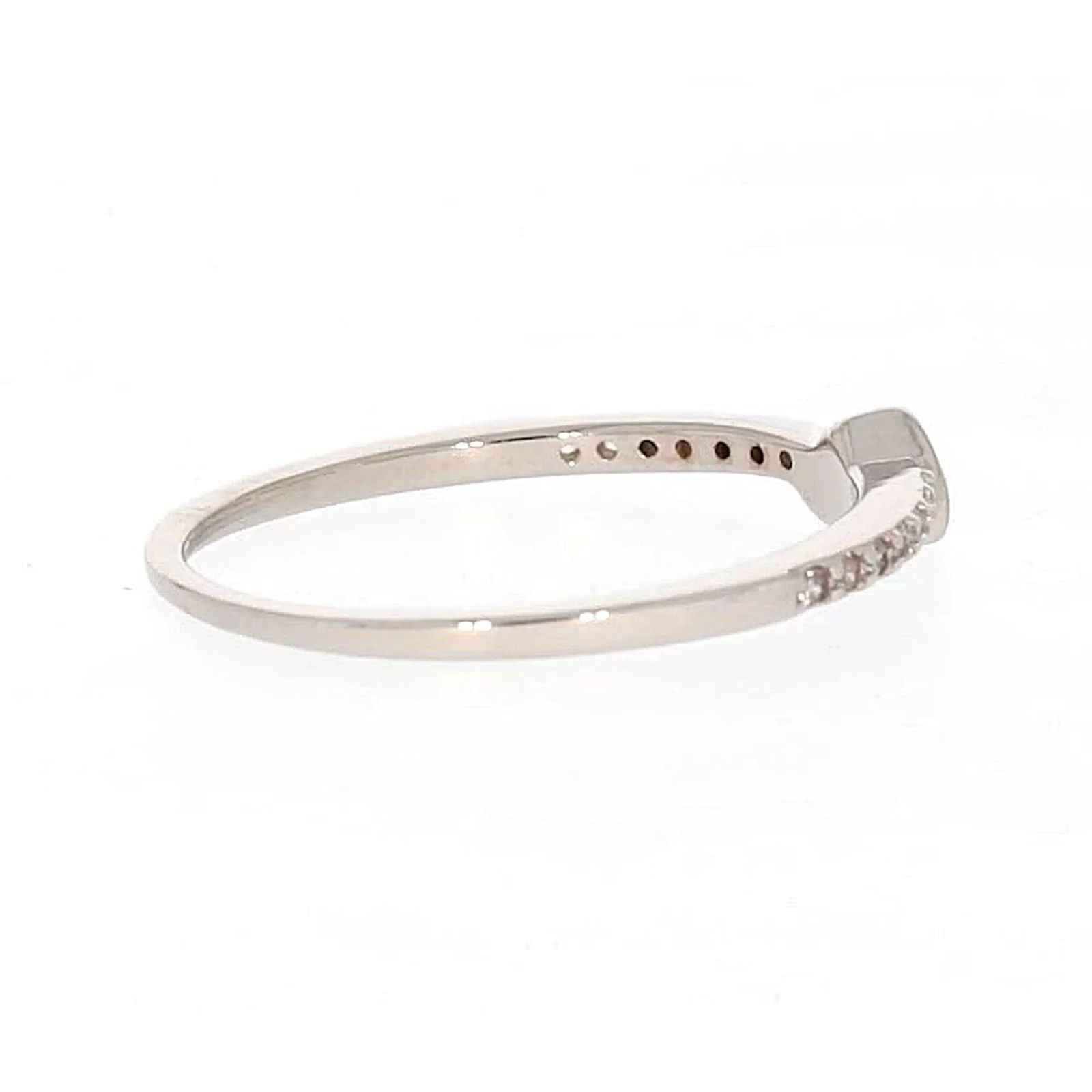 Sterling Silver Cubic Zirconia and Heart Stacker Ring - Image 53