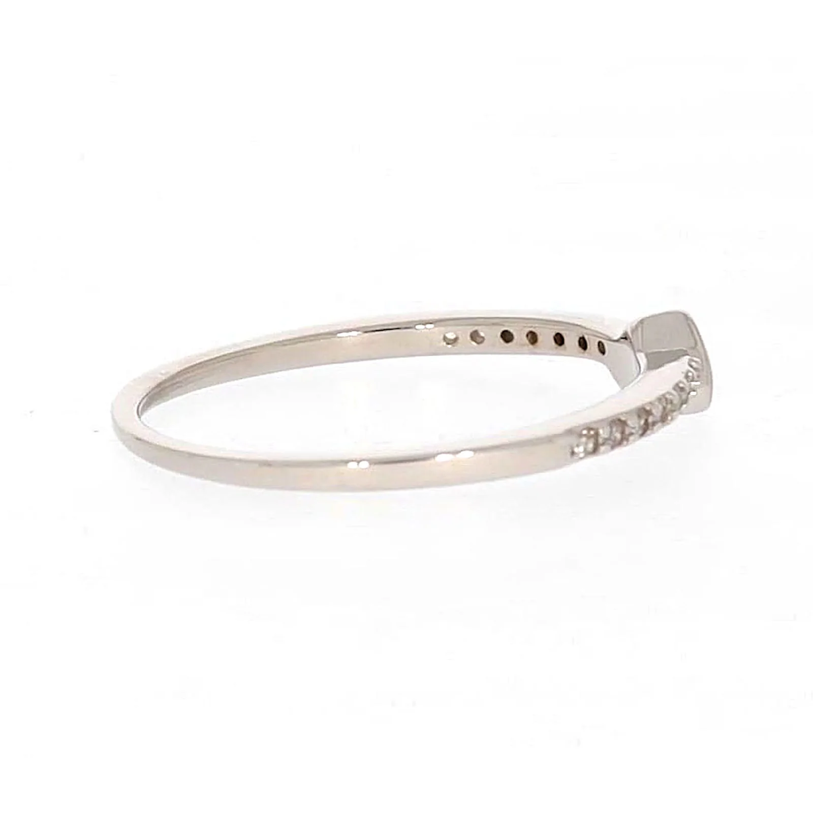 Sterling Silver Cubic Zirconia and Heart Stacker Ring - Image 54