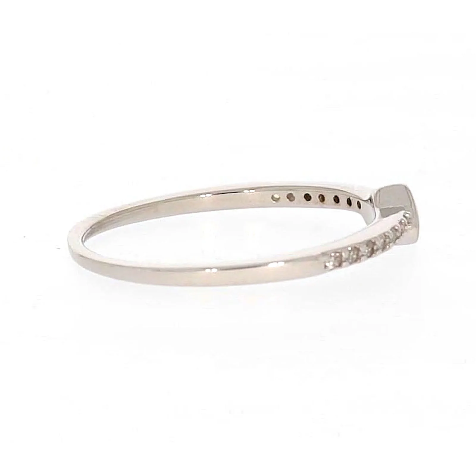 Sterling Silver Cubic Zirconia and Heart Stacker Ring - Image 55