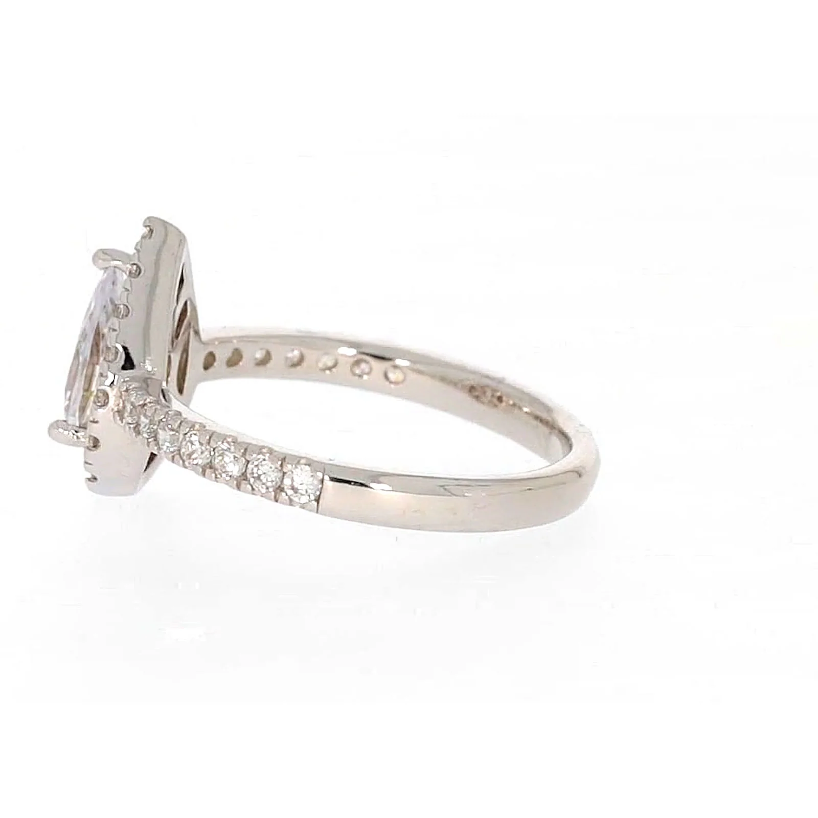 Sterling Silver Cubic Zirconia Pear Ring - Image 23