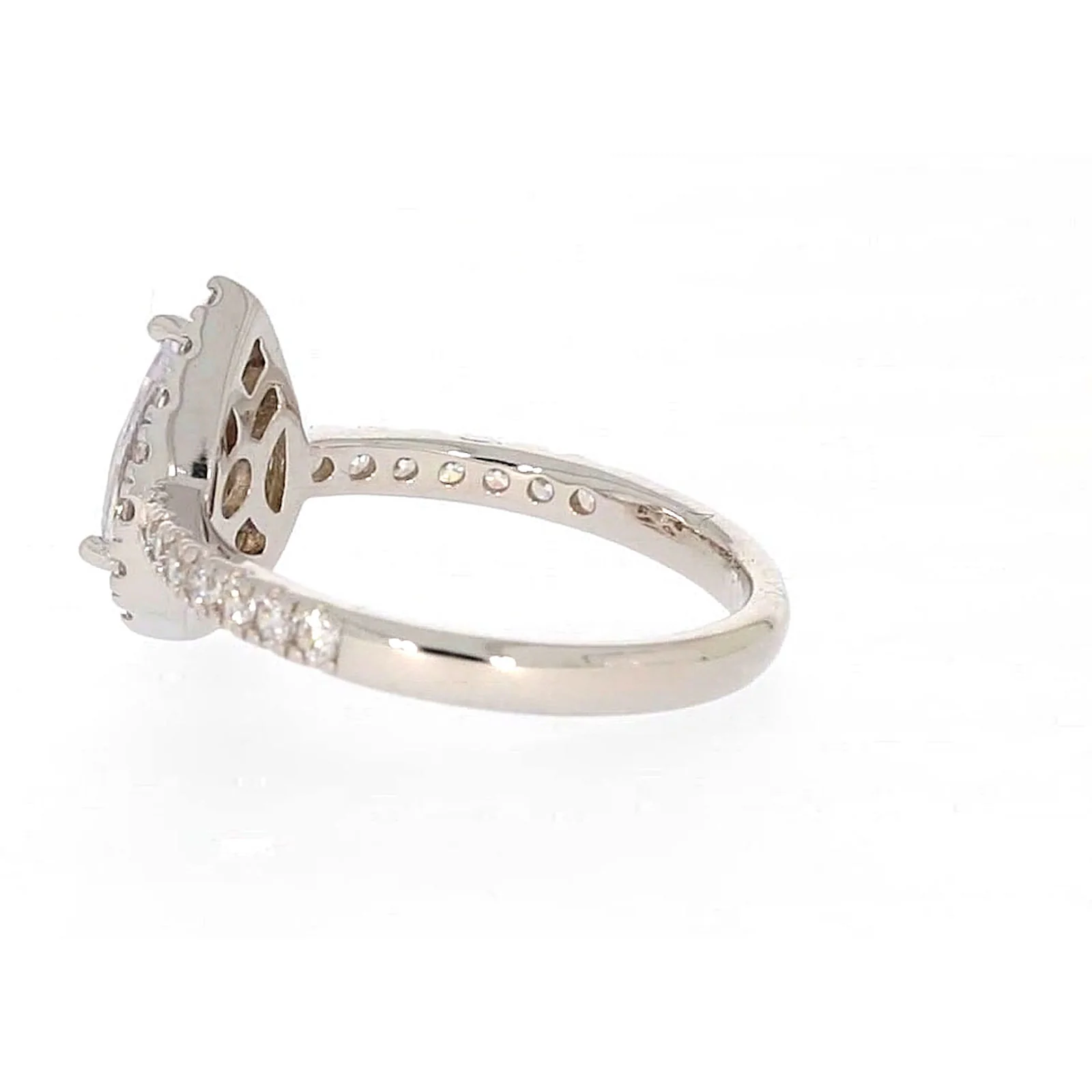 Sterling Silver Cubic Zirconia Pear Ring - Image 26