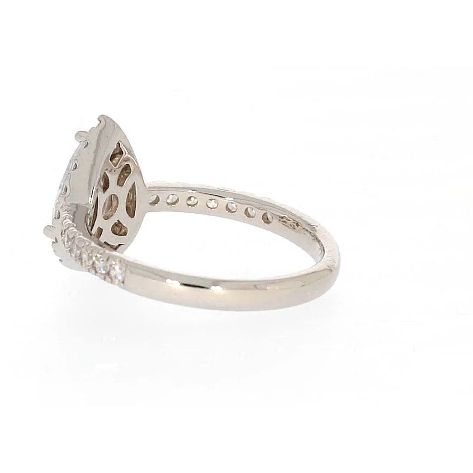 Sterling Silver Cubic Zirconia Pear Ring - Image 28