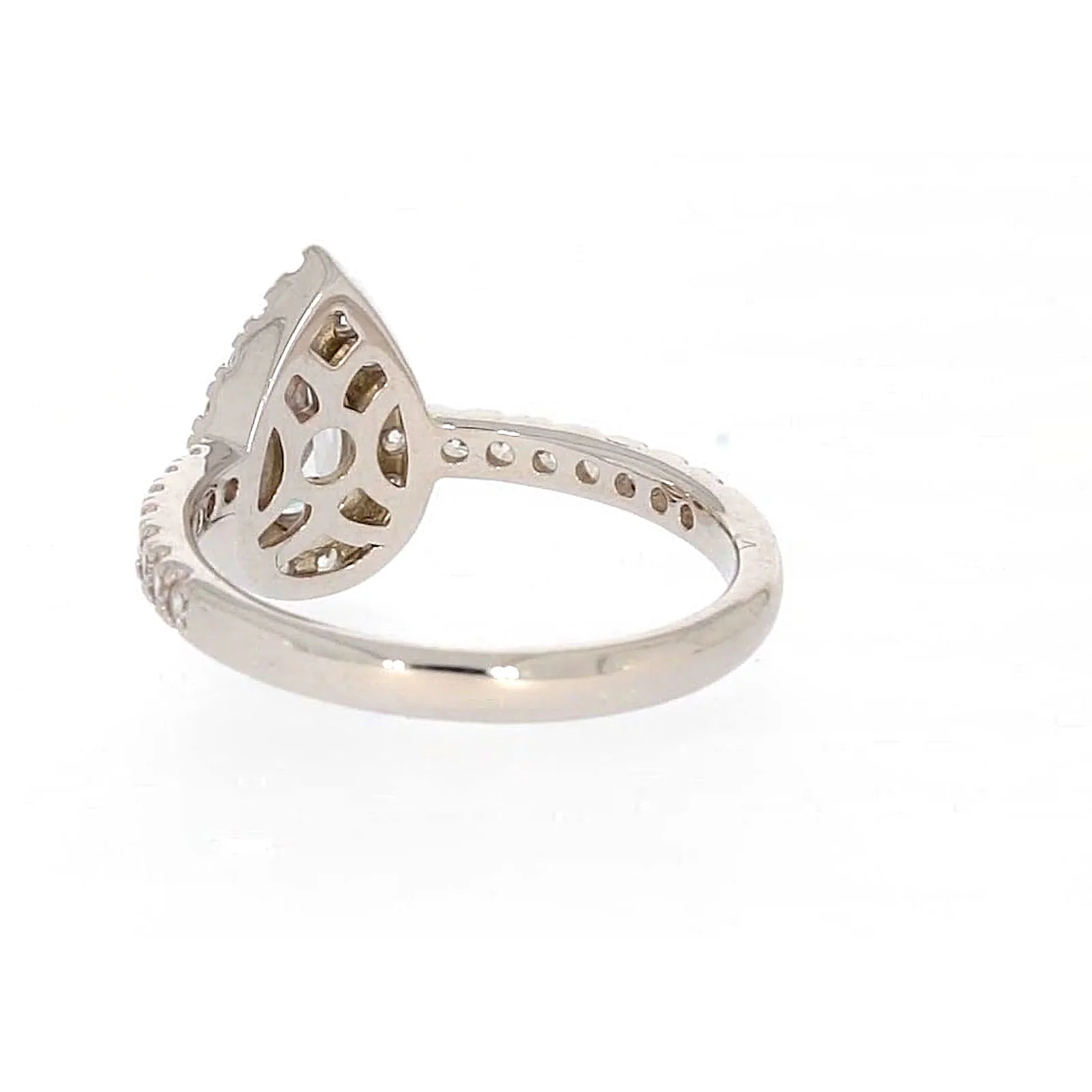 Sterling Silver Cubic Zirconia Pear Ring - Image 33
