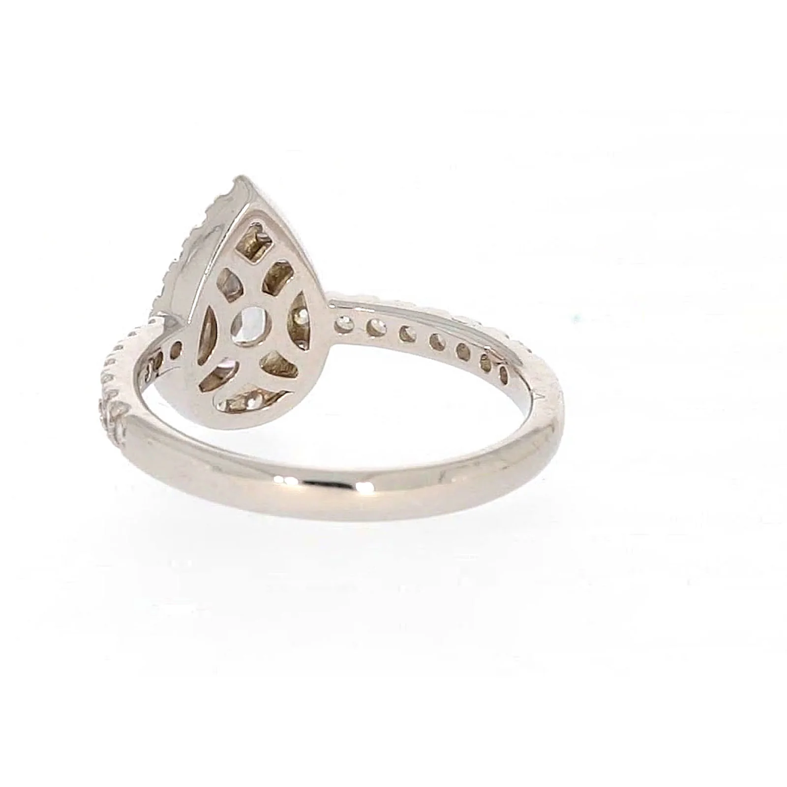 Sterling Silver Cubic Zirconia Pear Ring - Image 34