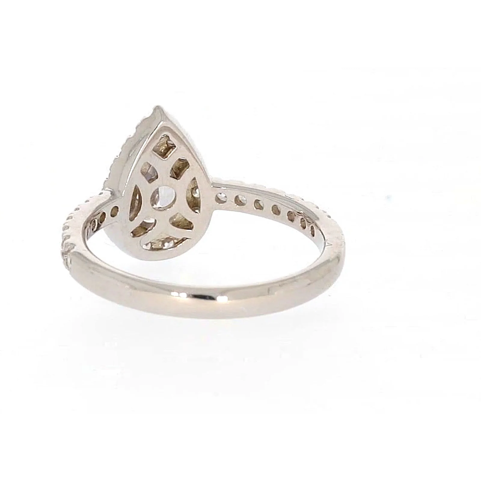 Sterling Silver Cubic Zirconia Pear Ring - Image 35