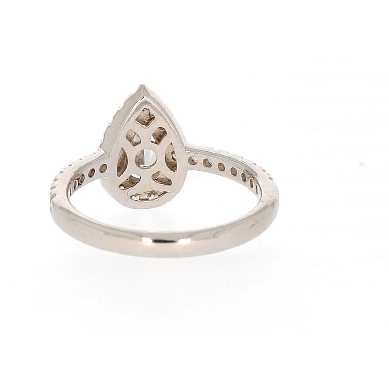 Sterling Silver Cubic Zirconia Pear Ring - Image 37
