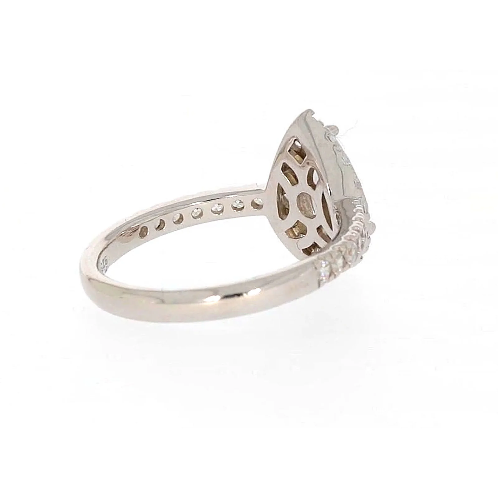Sterling Silver Cubic Zirconia Pear Ring - Image 49