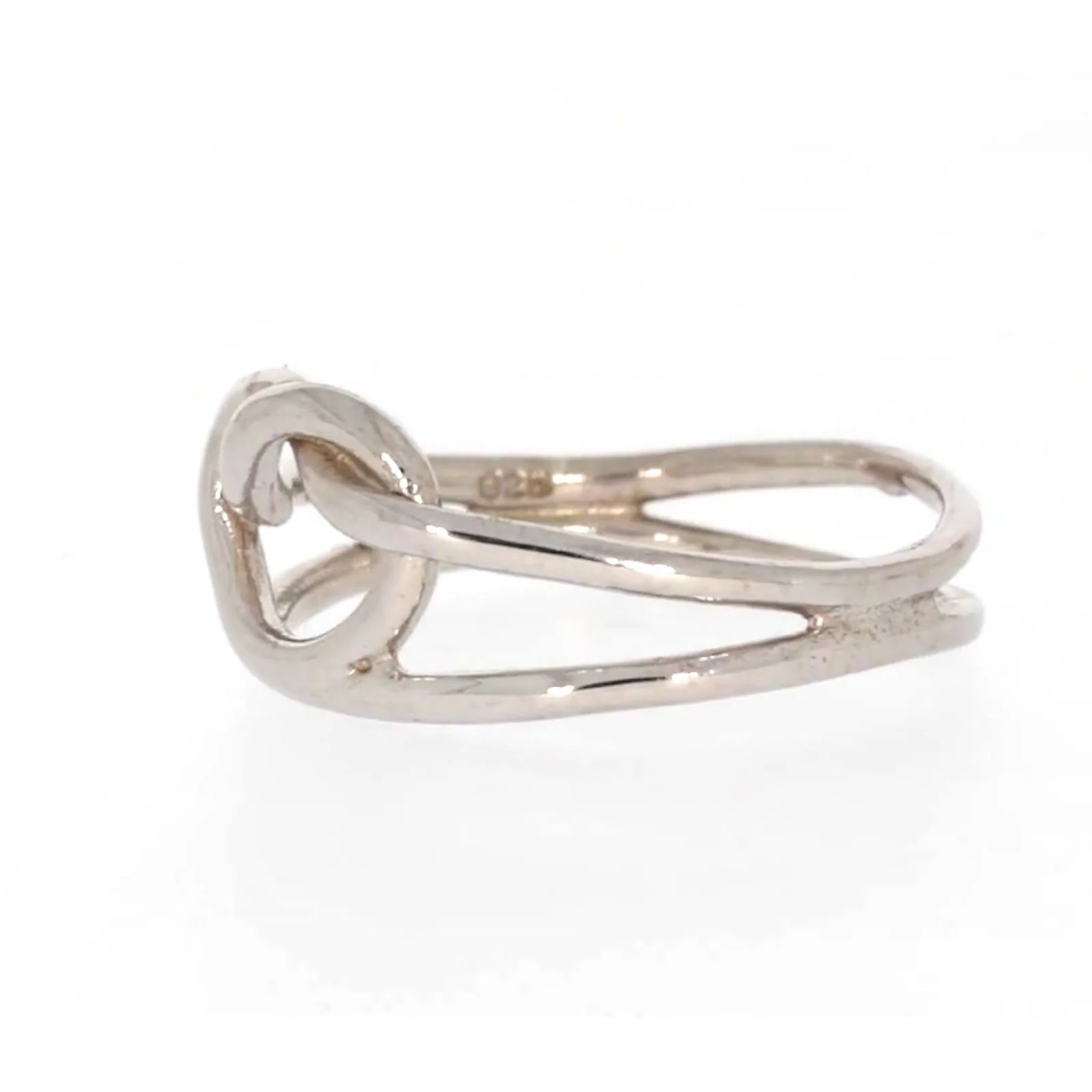 Sterling Silver Knot Heart Ring - Image 13