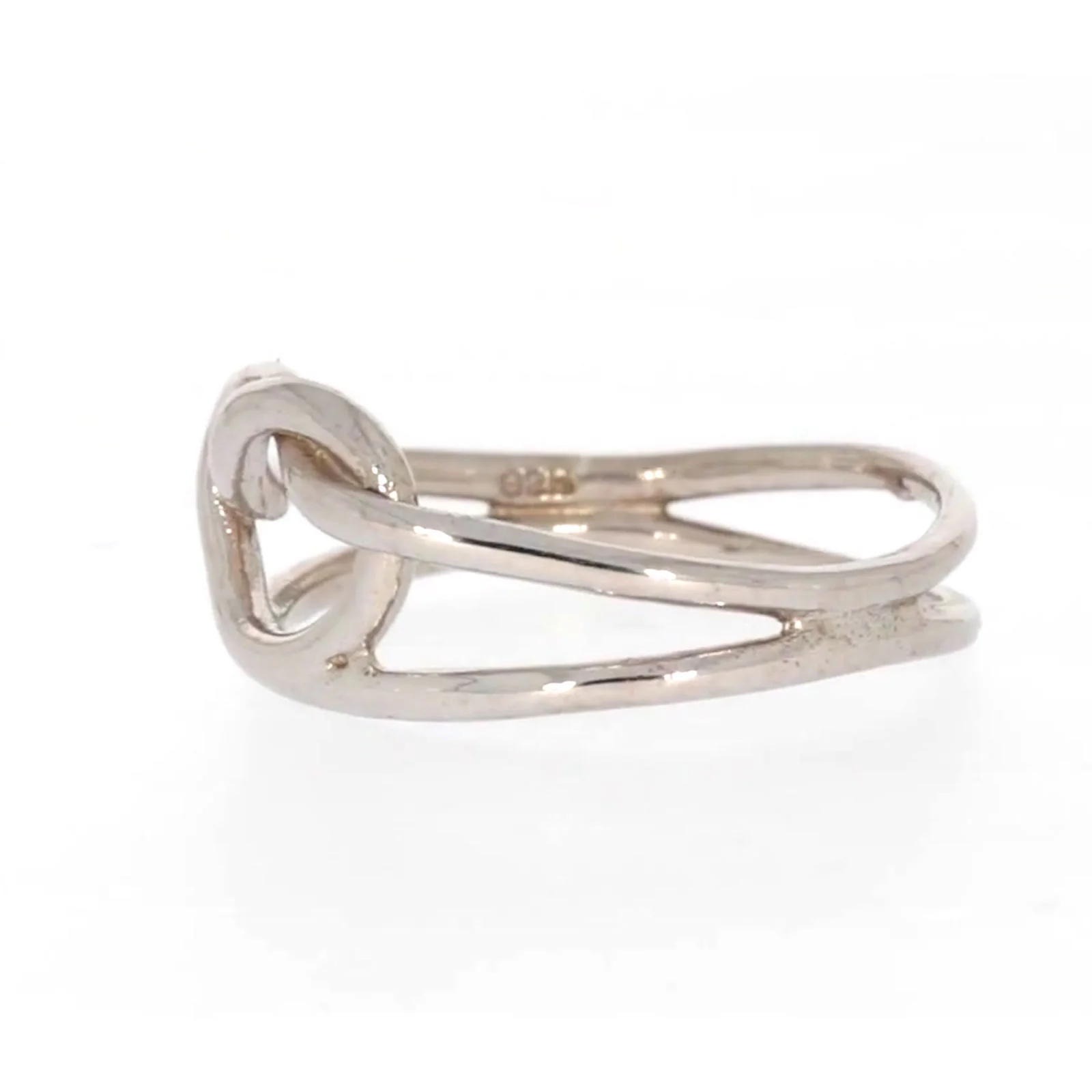 Sterling Silver Knot Heart Ring - Image 14