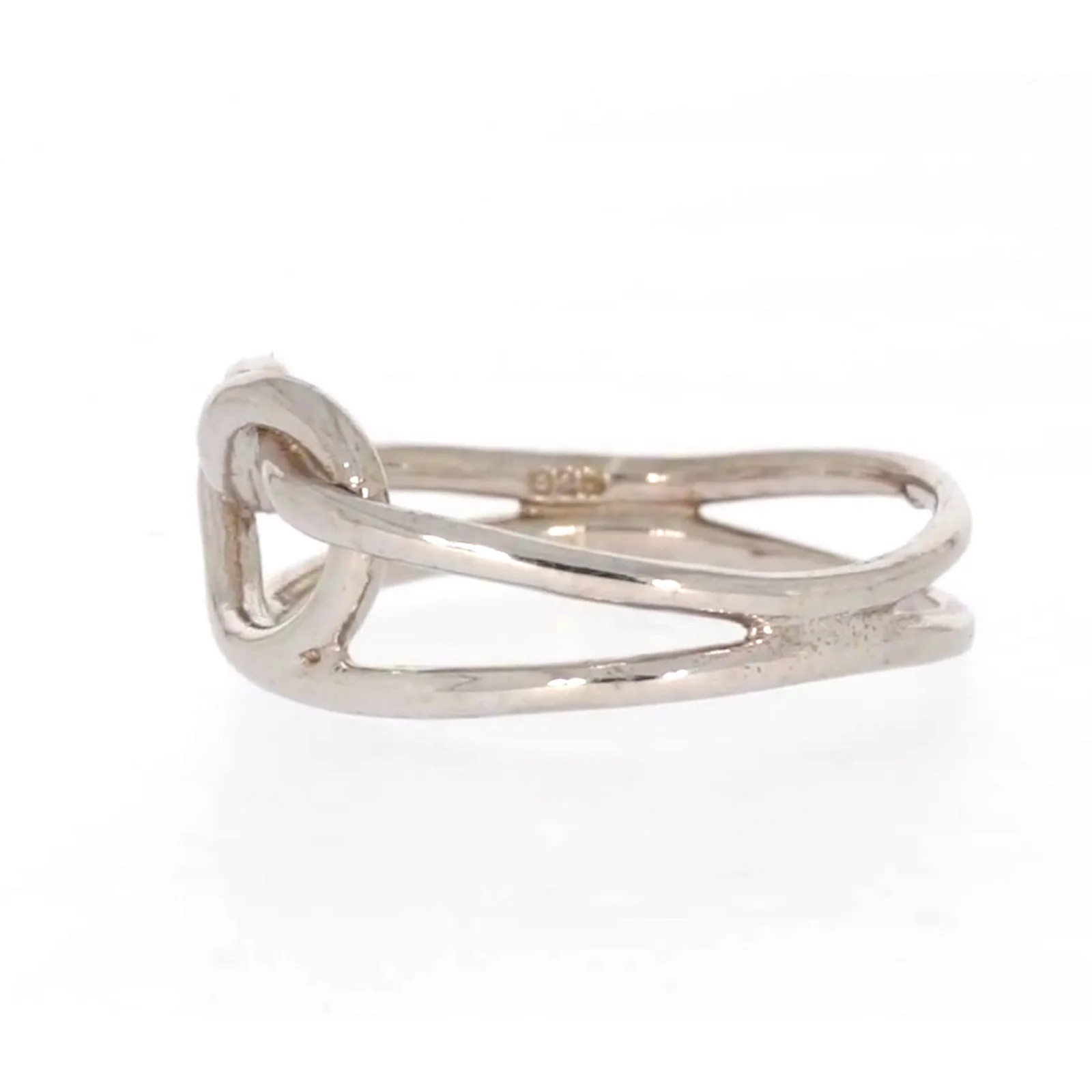 Sterling Silver Knot Heart Ring - Image 15