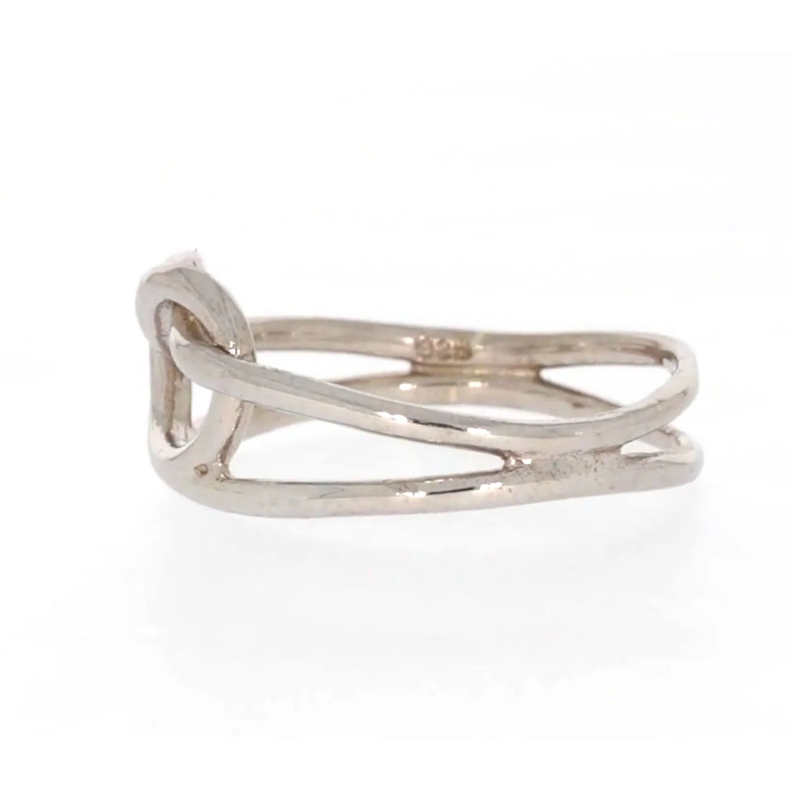 Sterling Silver Knot Heart Ring - Image 17