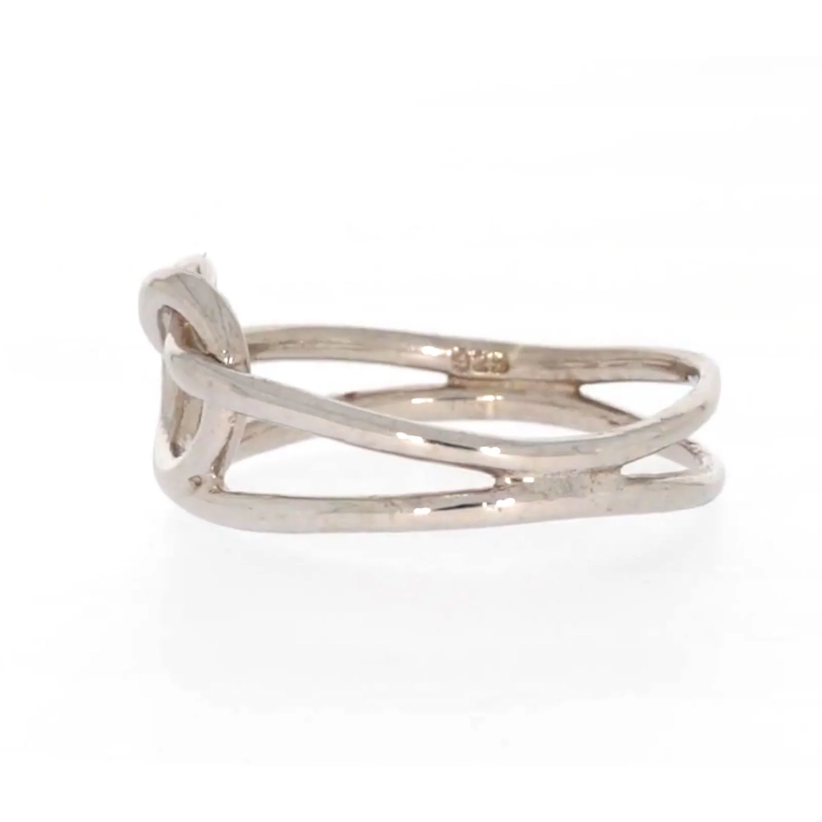 Sterling Silver Knot Heart Ring - Image 18