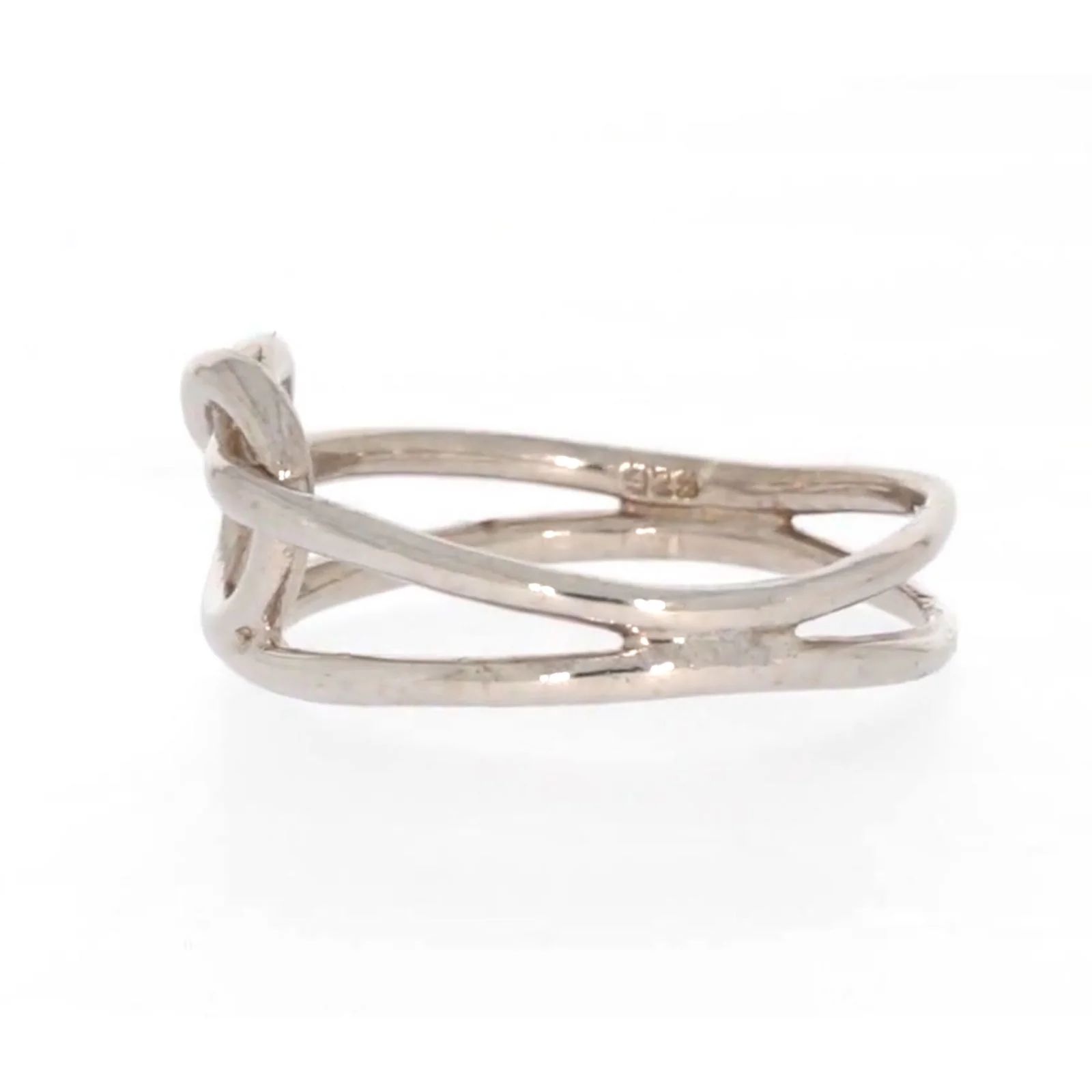 Sterling Silver Knot Heart Ring - Image 19