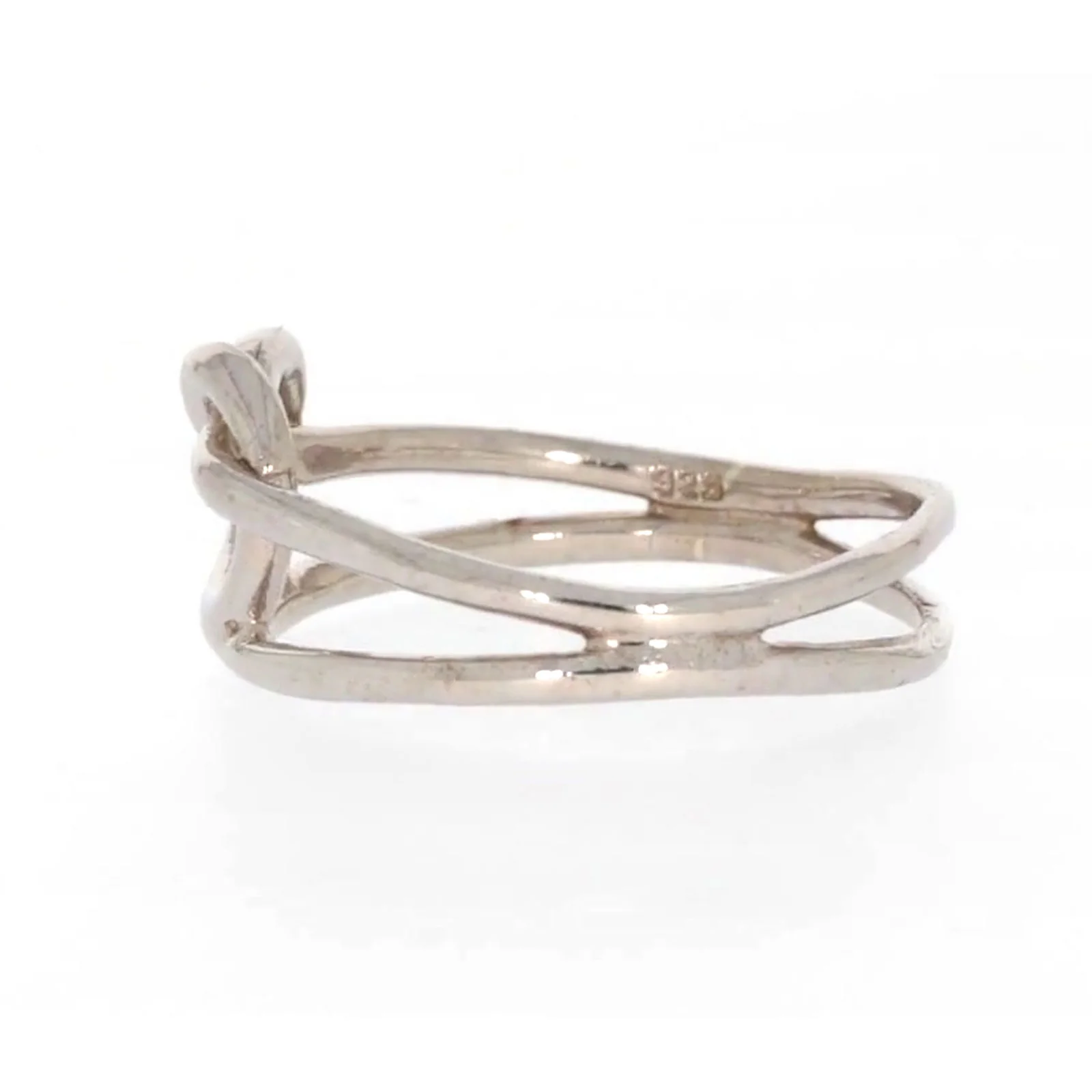 Sterling Silver Knot Heart Ring - Image 20