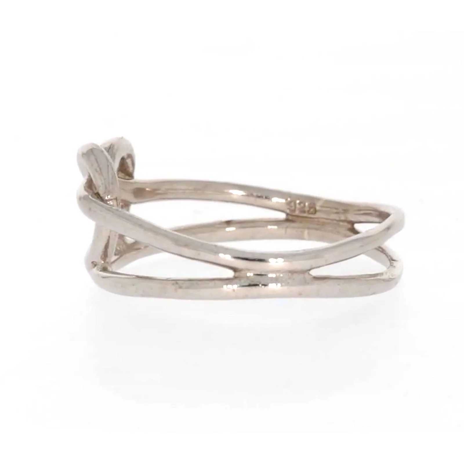 Sterling Silver Knot Heart Ring - Image 21
