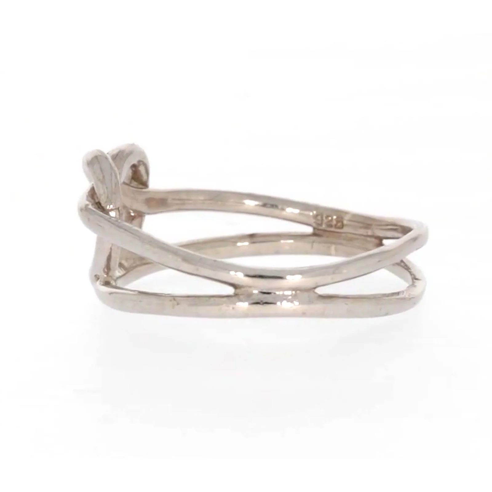 Sterling Silver Knot Heart Ring - Image 22