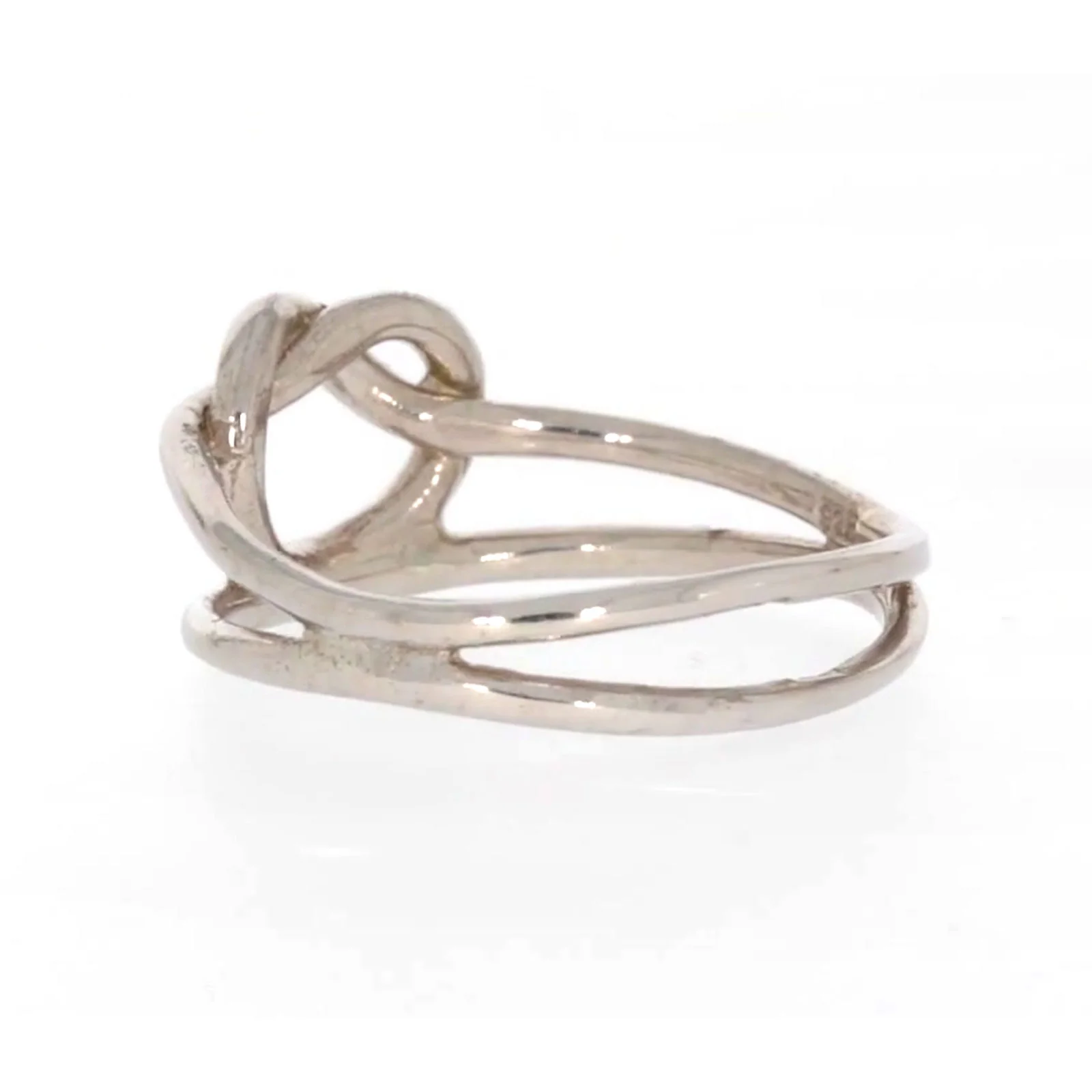 Sterling Silver Knot Heart Ring - Image 29