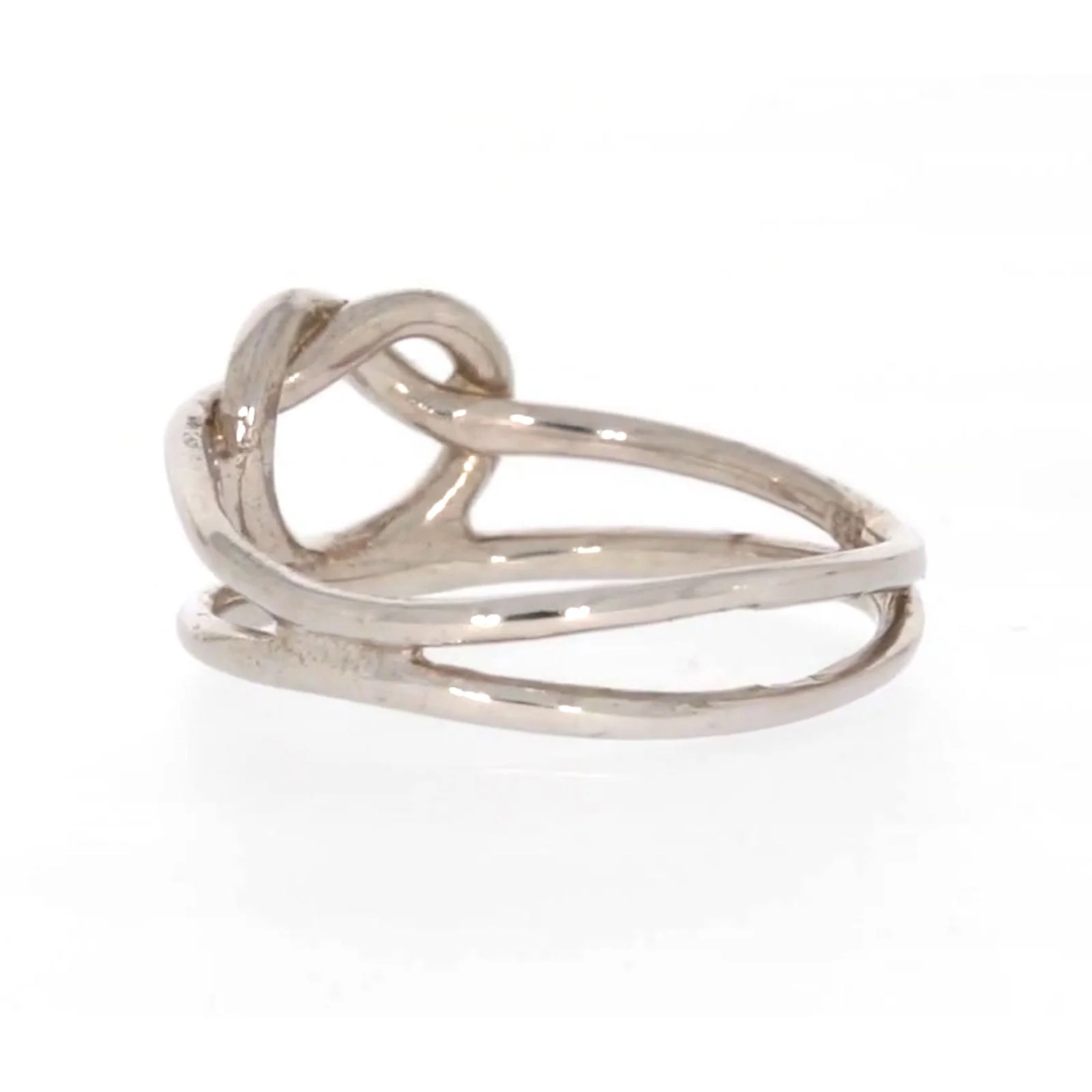 Sterling Silver Knot Heart Ring - Image 30
