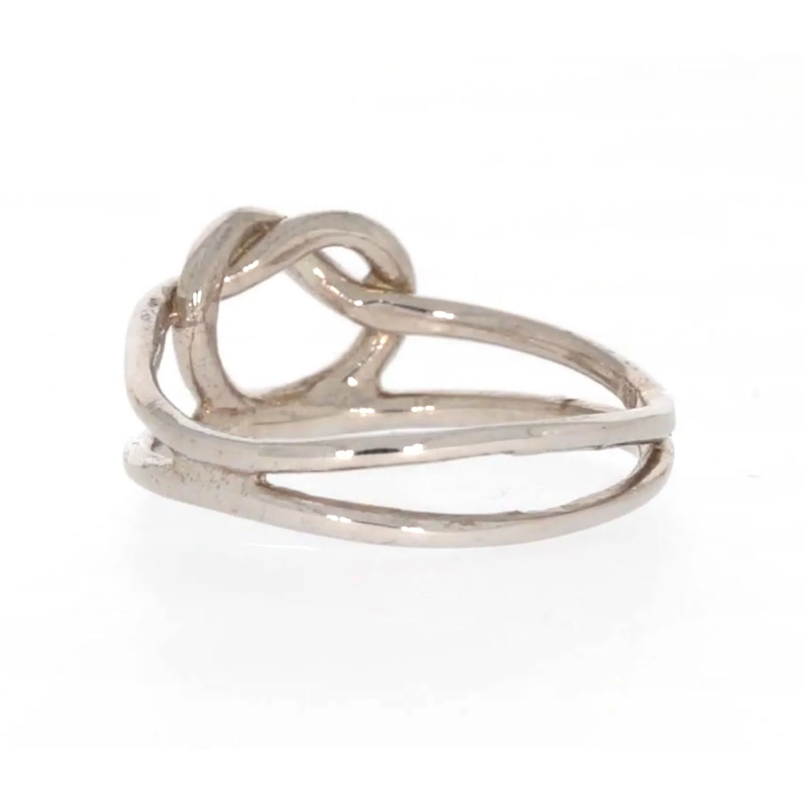 Sterling Silver Knot Heart Ring - Image 32