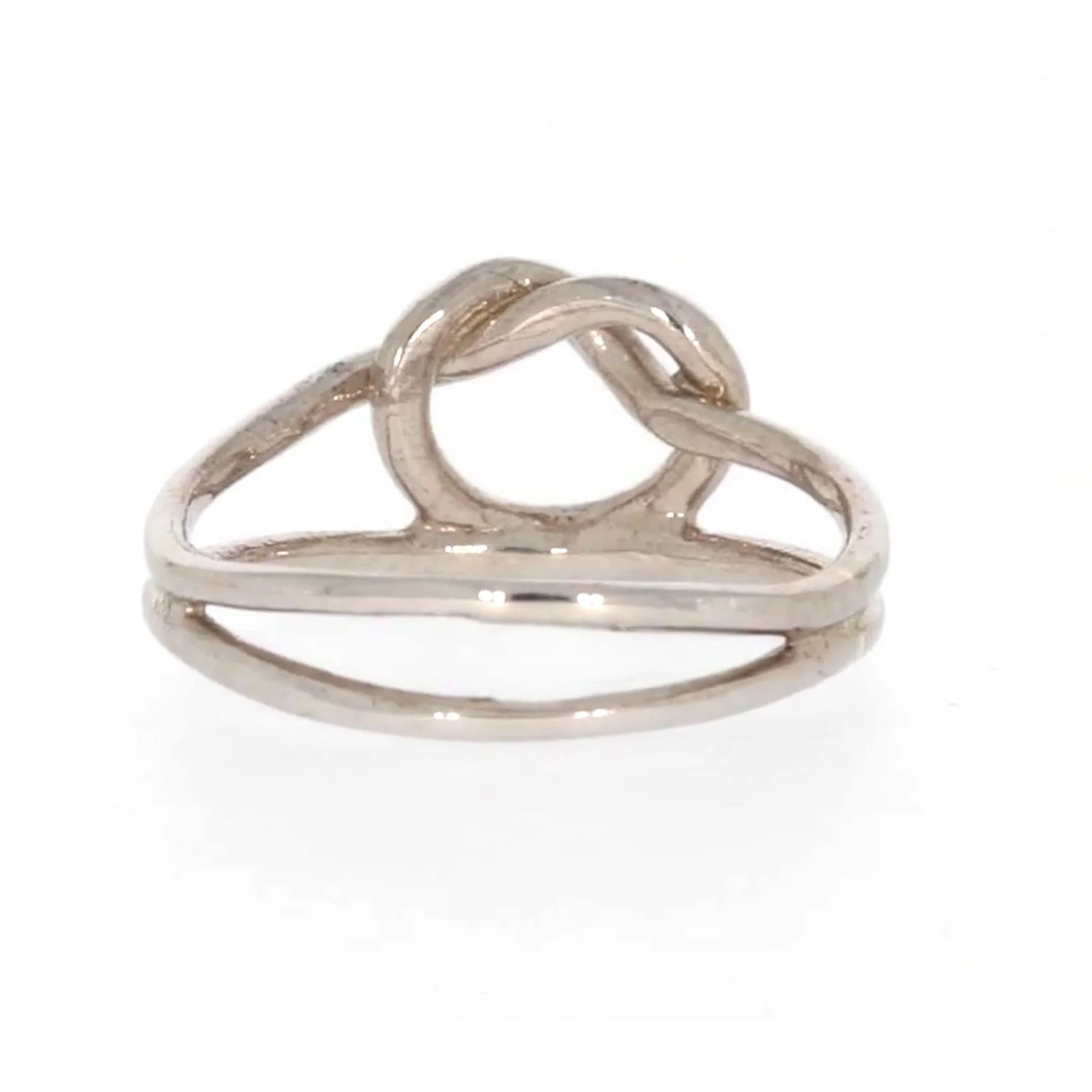 Sterling Silver Knot Heart Ring - Image 39