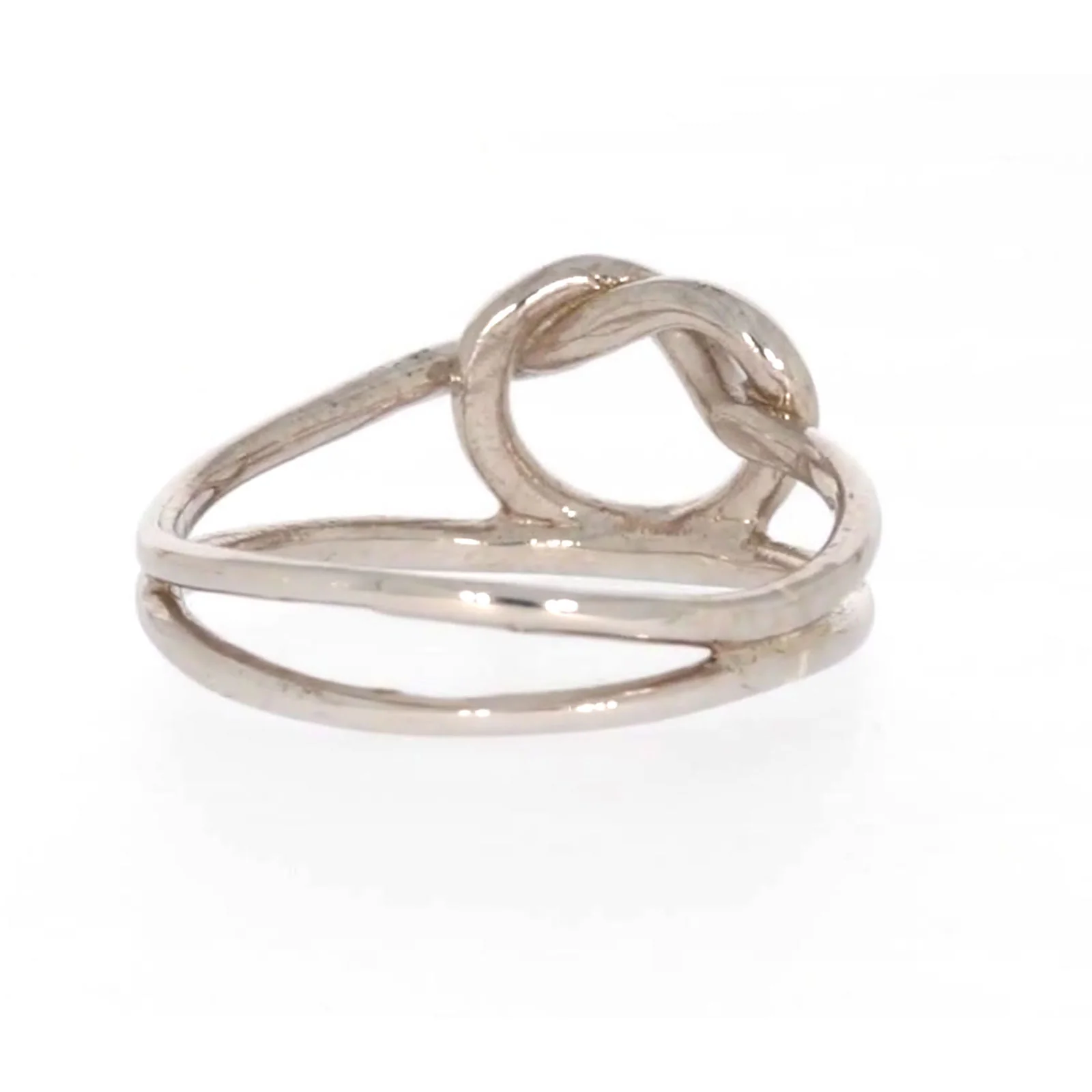 Sterling Silver Knot Heart Ring - Image 42