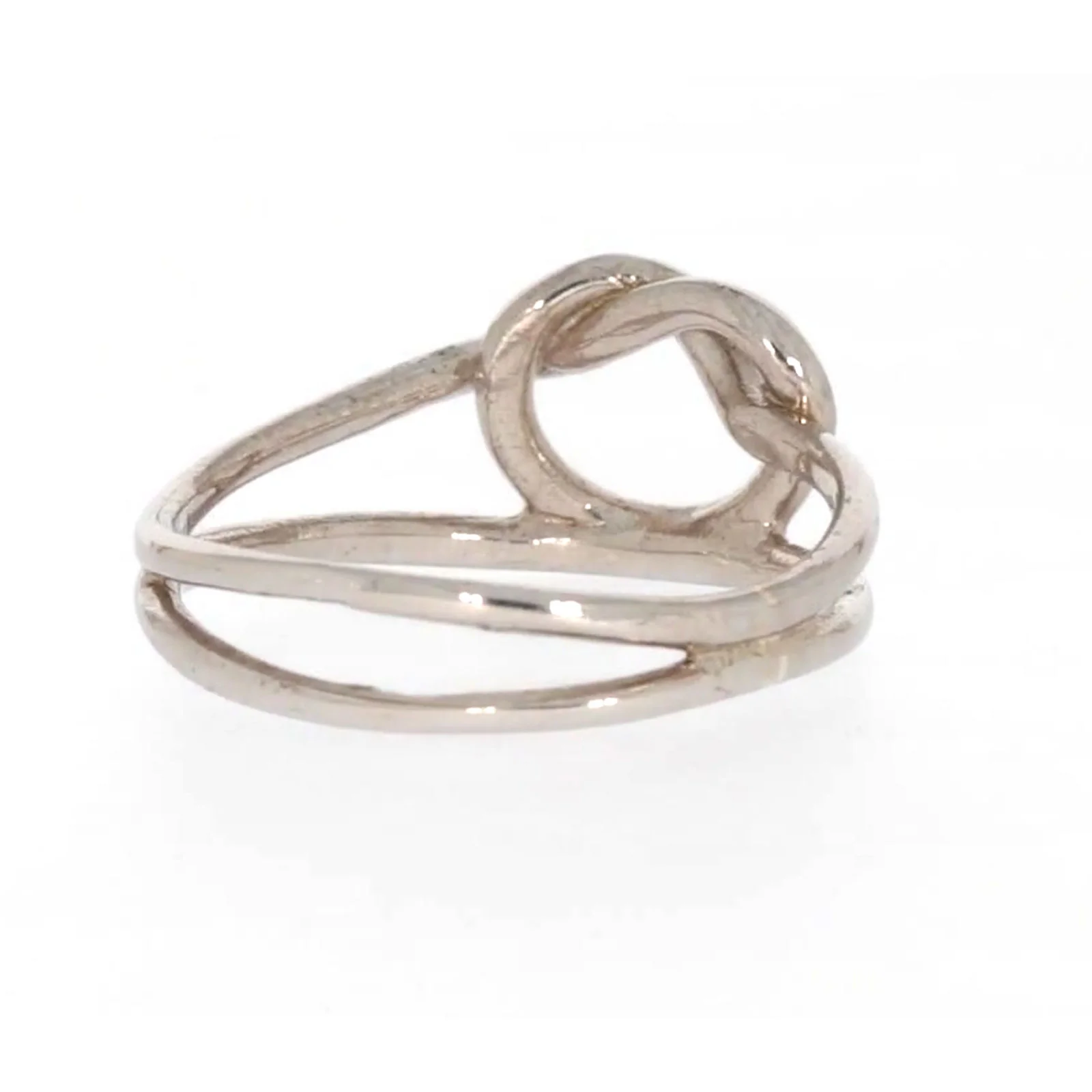 Sterling Silver Knot Heart Ring - Image 43