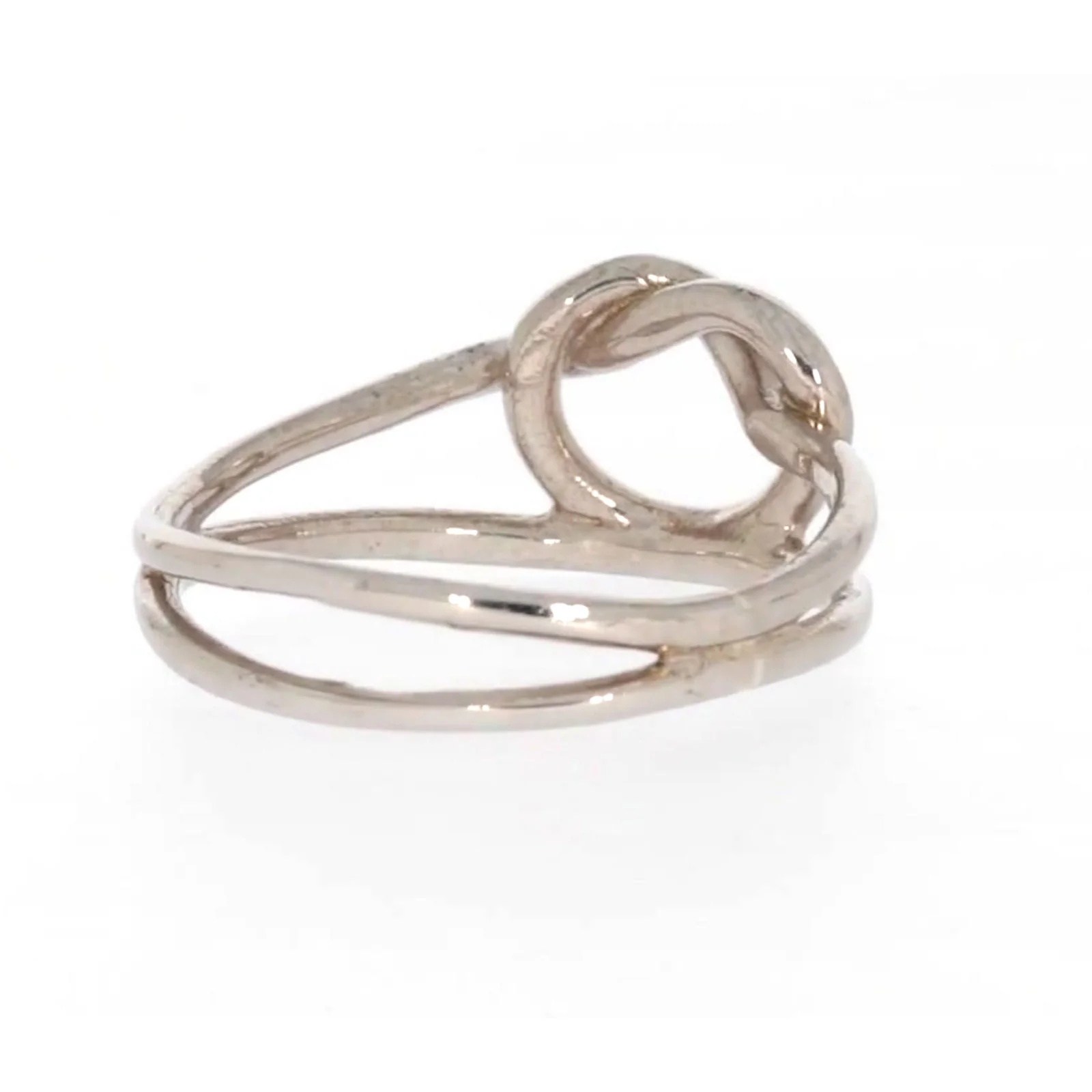 Sterling Silver Knot Heart Ring - Image 44