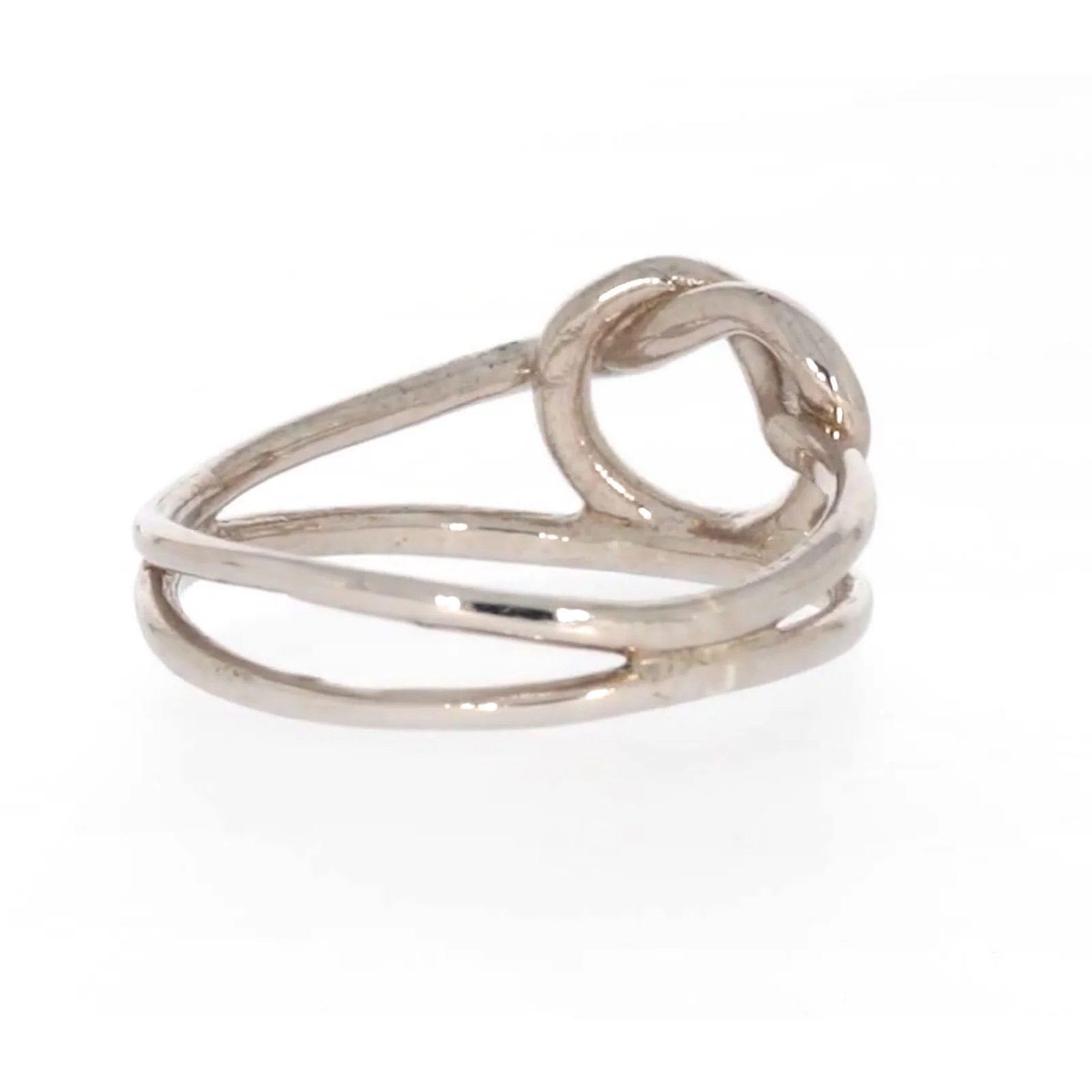 Sterling Silver Knot Heart Ring - Image 45